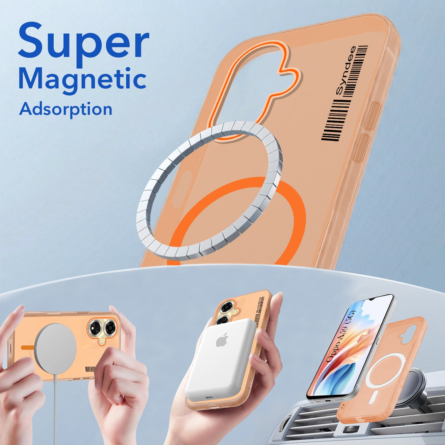 For Oppo A59 5G Back Cover Case (Soft Touch | Camera Bump Protection | MagSafe Compatible | Matte Finish)
