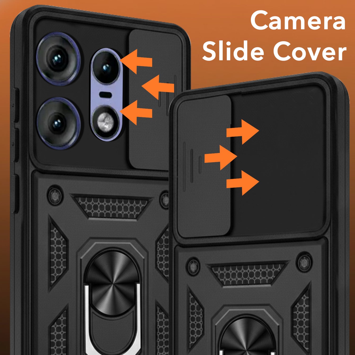 For Motorola Moto Edge 50 Pro Back Cover Case (Hybrid Dual Armor Polycarbonate)