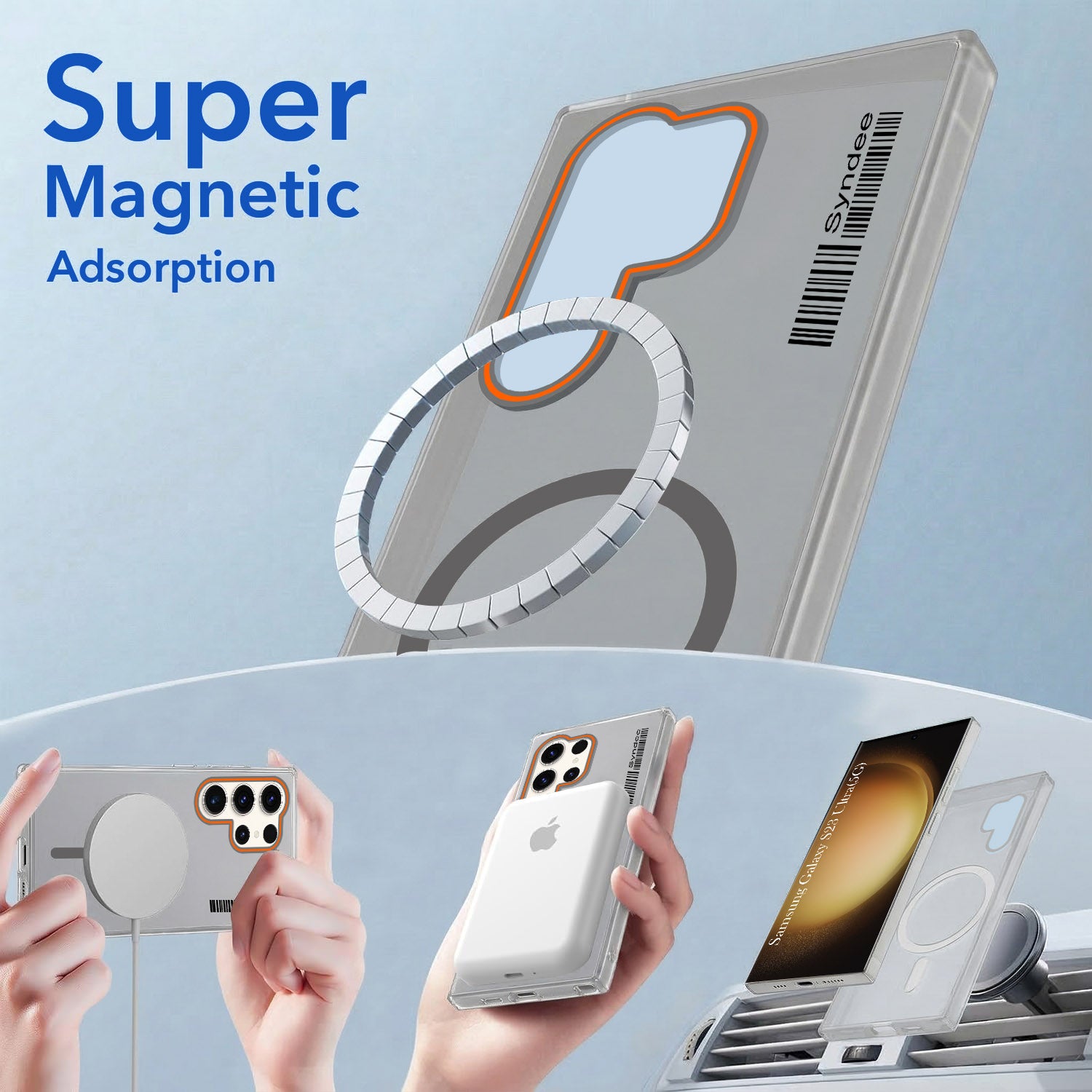 For Samsung Galaxy S23 Ultra 5G Back Cover Case (Soft Touch | Camera Bump Protection | MagSafe Compatible | Matte Finish)
