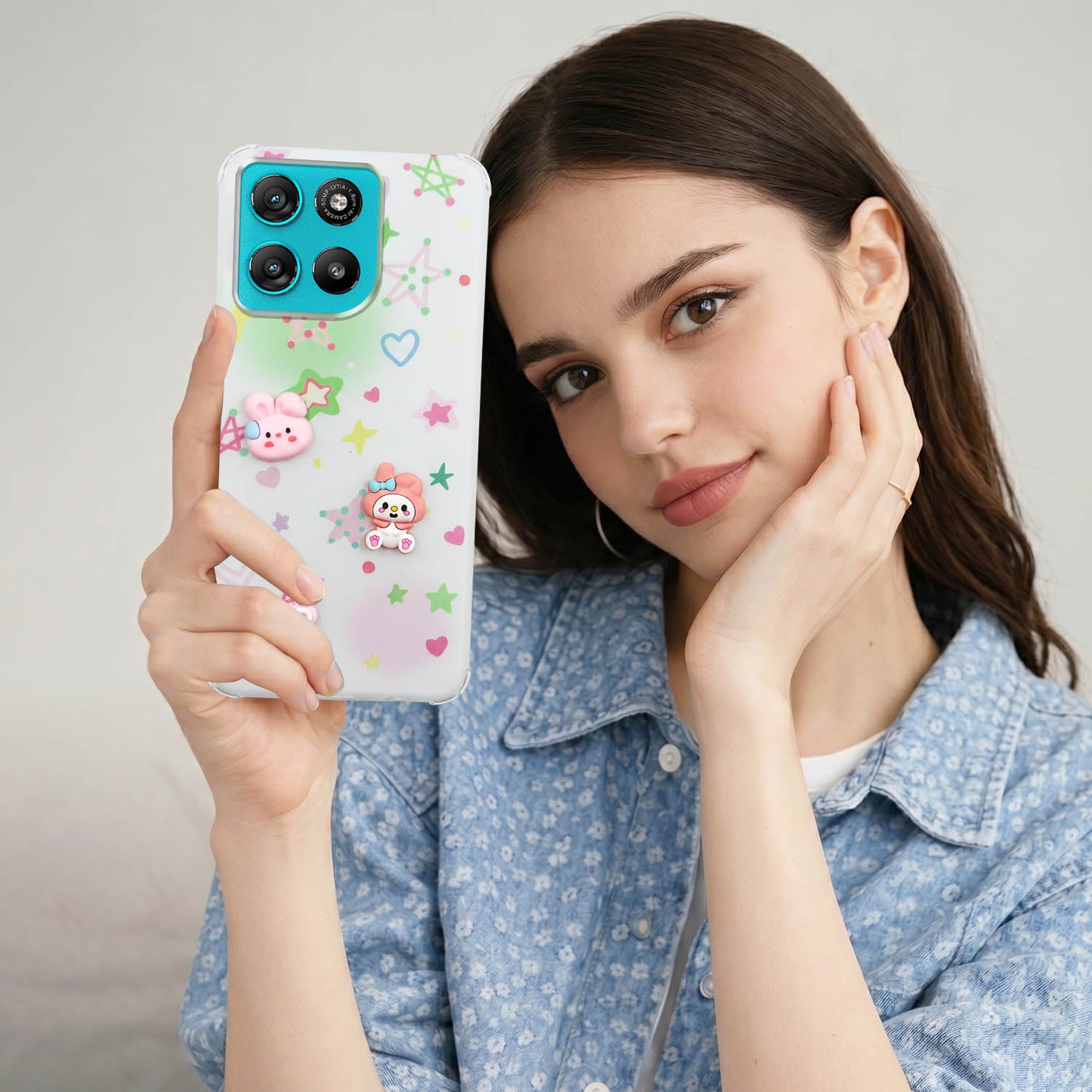 For Motorola Moto G67 Power | G57 Power Back Cover Case (3D Cute Cartoons | Hard Back Side Soft | Matte Premium Finish | HD Printing)