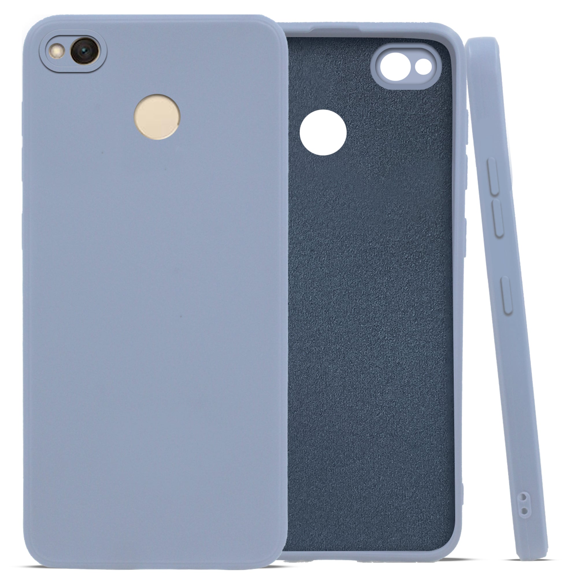 For Xiaomi Redmi 4X Back Cover Case (Matte Finish Silicone with Inside Fiber cloth |Black)