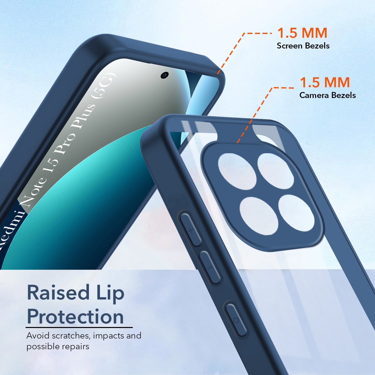For Xiaomi Redmi Note 15 Pro Plus 5G Back Cover Case Ultra-Hybrid (Lifetime Anti Yellow | Anti Scratch | Crystal Clear Shockproof)
