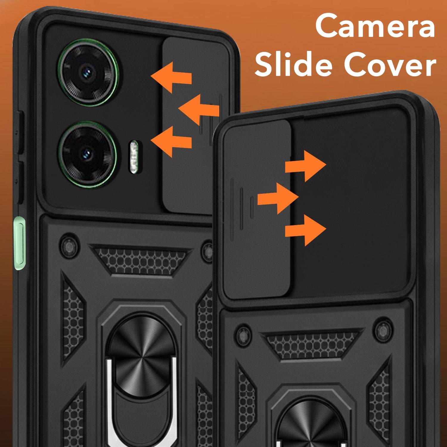 For Motorola Moto G35 Back Cover Case (Hybrid Dual Armor Polycarbonate)
