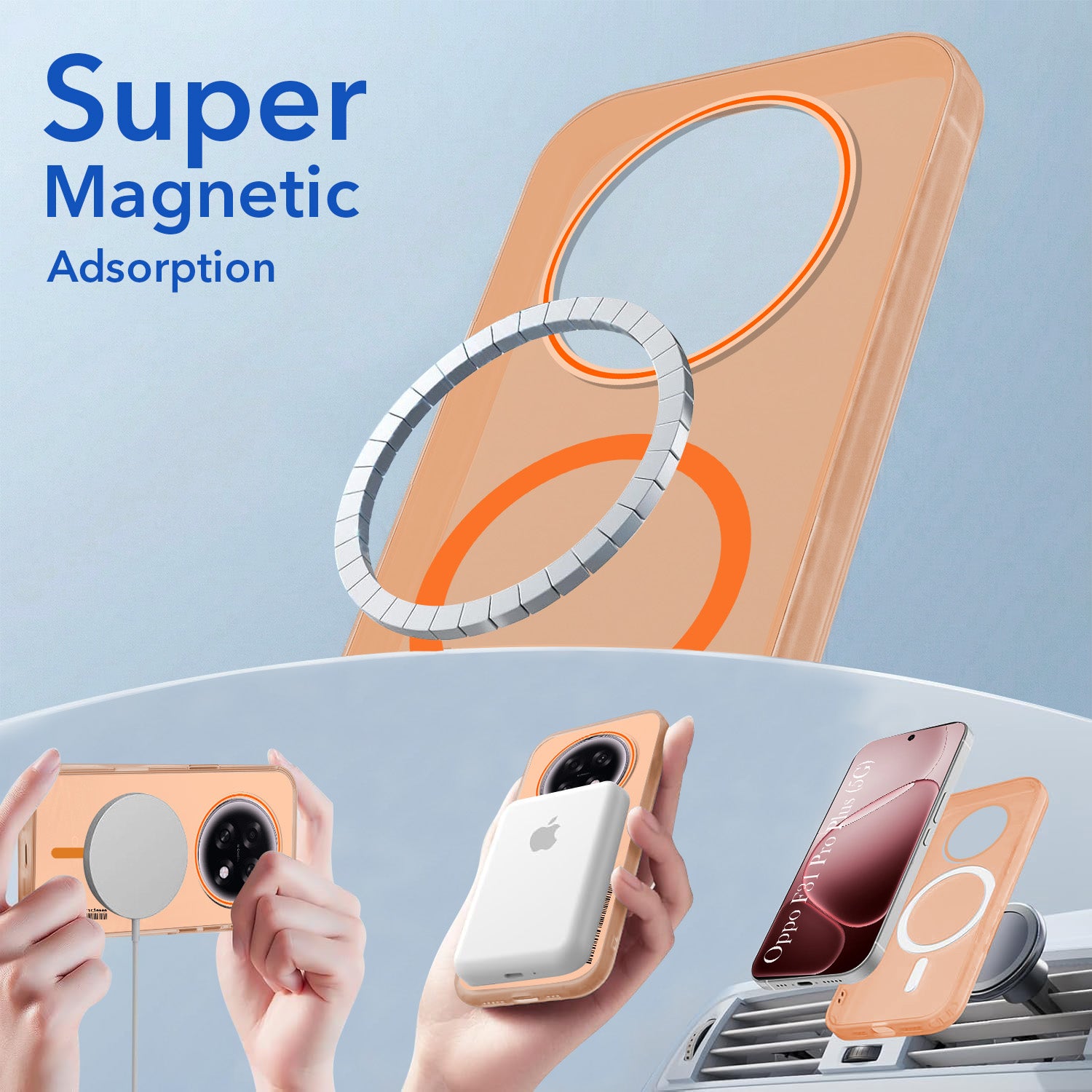 For Oppo F31 Pro Plus Back Cover Case (Soft Touch | Camera Bump Protection | MagSafe Compatible | Matte Finish)
