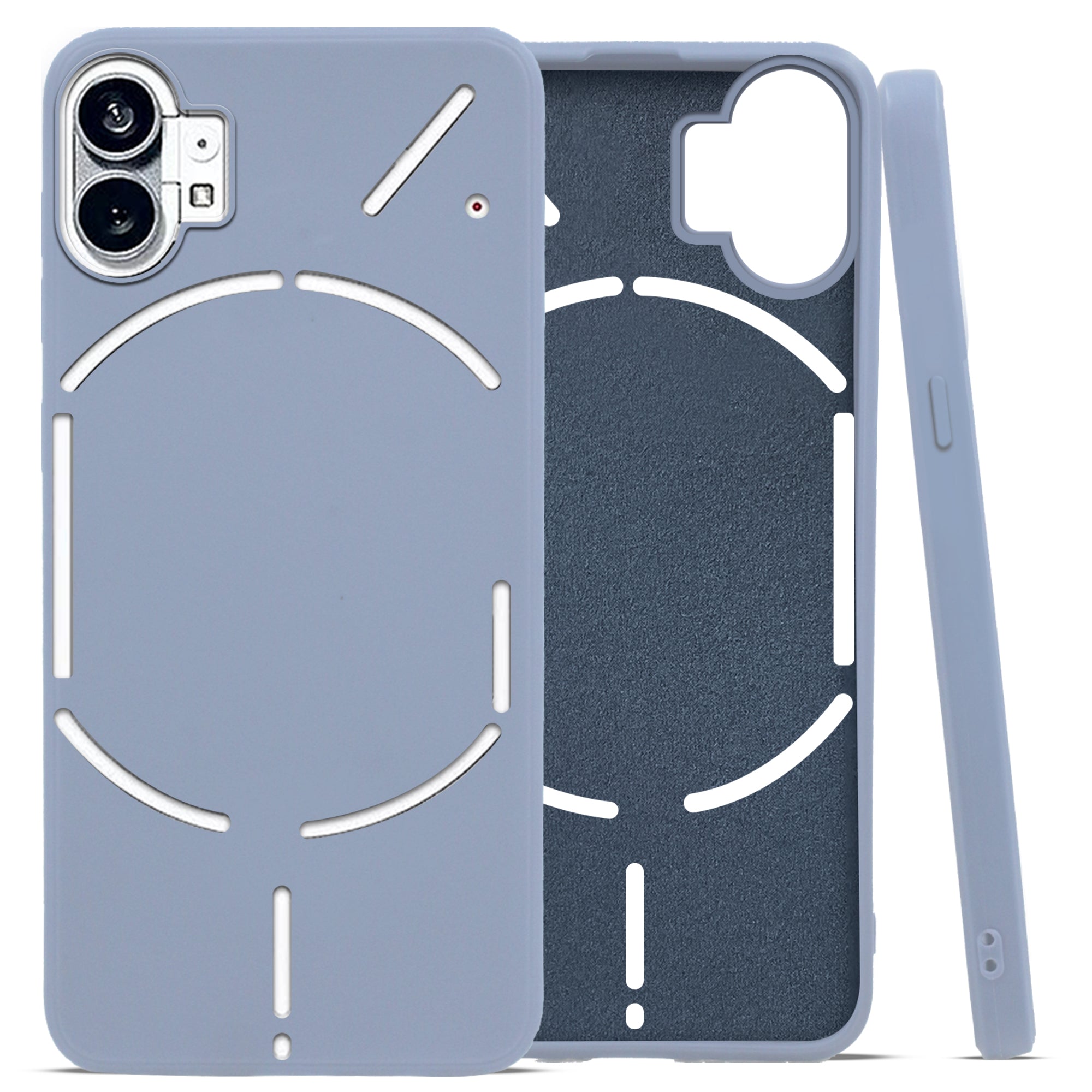 For Nothing Phone 1 Back Case Cover (Matte Finish Silicone with Inside Fiber Cloth | Elegant Professional Look)