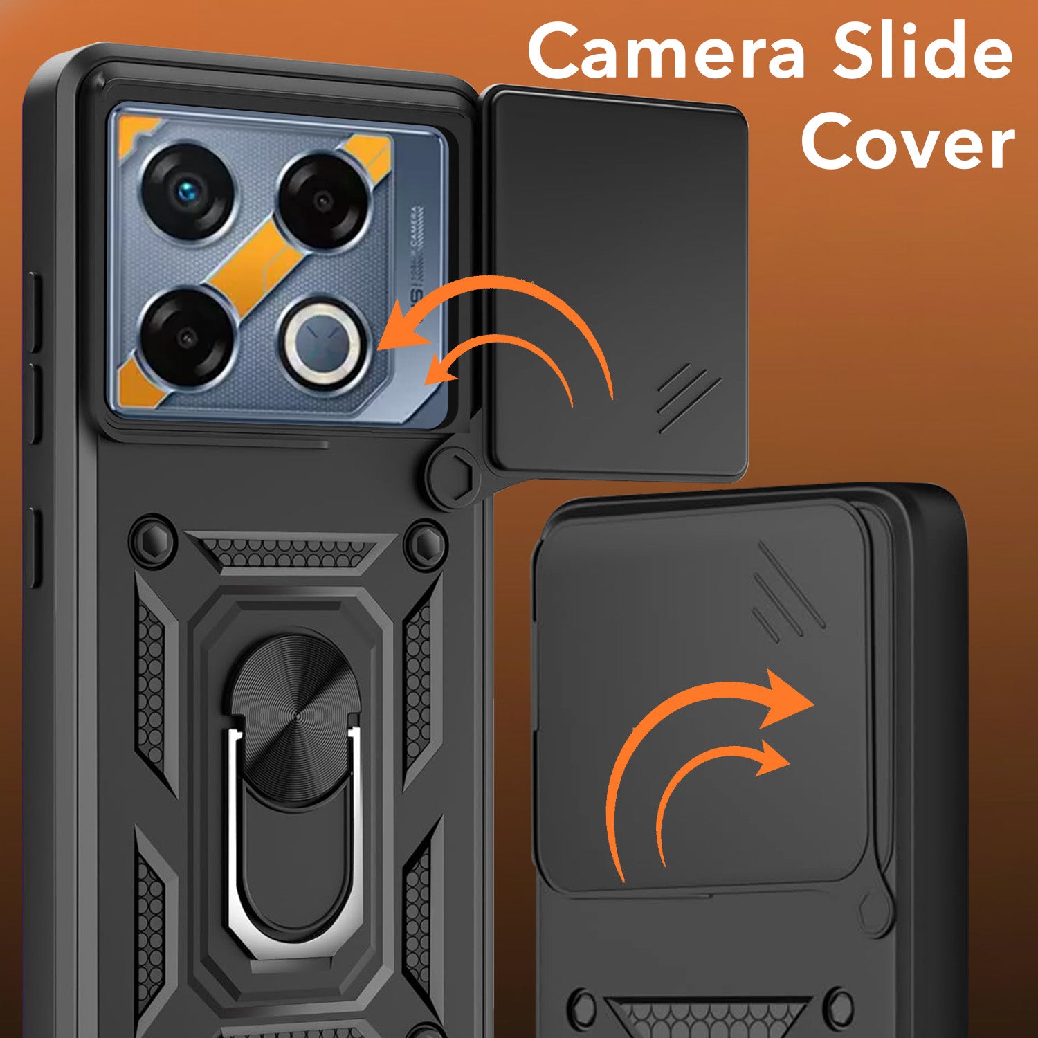 For Infinix GT 20 Pro 5G Back Cover Case (Hybrid Dual Armor Polycarbonate)