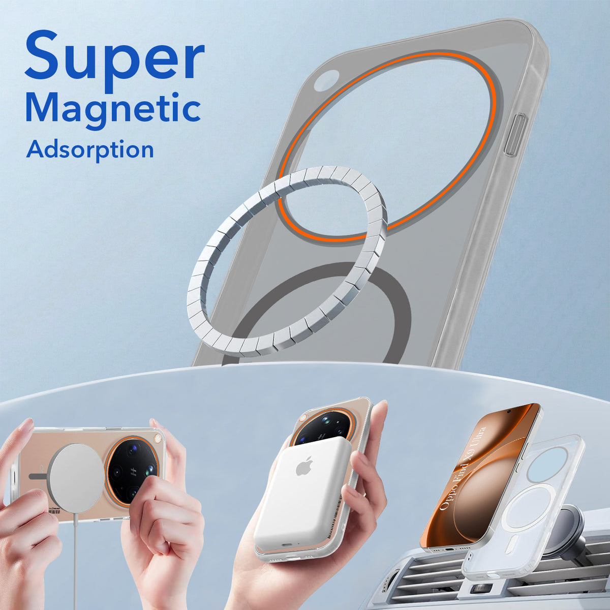 For Oppo Find X9 Ultra Back Cover Case (Soft Touch | Camera Bump Protection | MagSafe Compatible | Matte Finish)