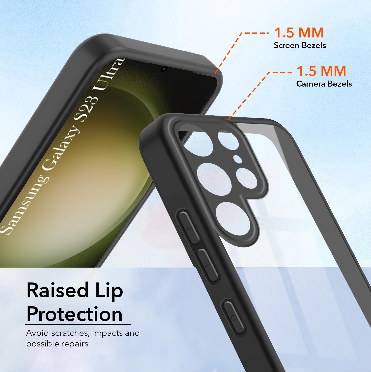 For Samsung Galaxy S23 Ultra Back Cover Case Ultra-Hybrid (Lifetime Anti Yellow | Anti Scratch | Crystal Clear Shockproof)
