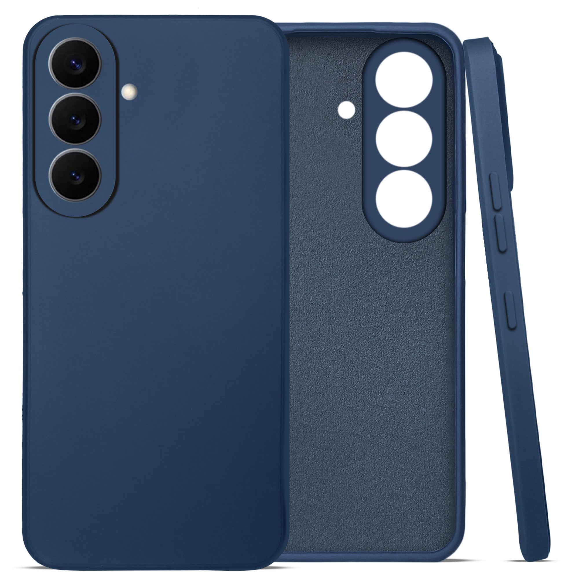 For Samsung Galaxy S26 5G Back Cover Case (Matte Finish Silicone with Inside Fiber cloth)