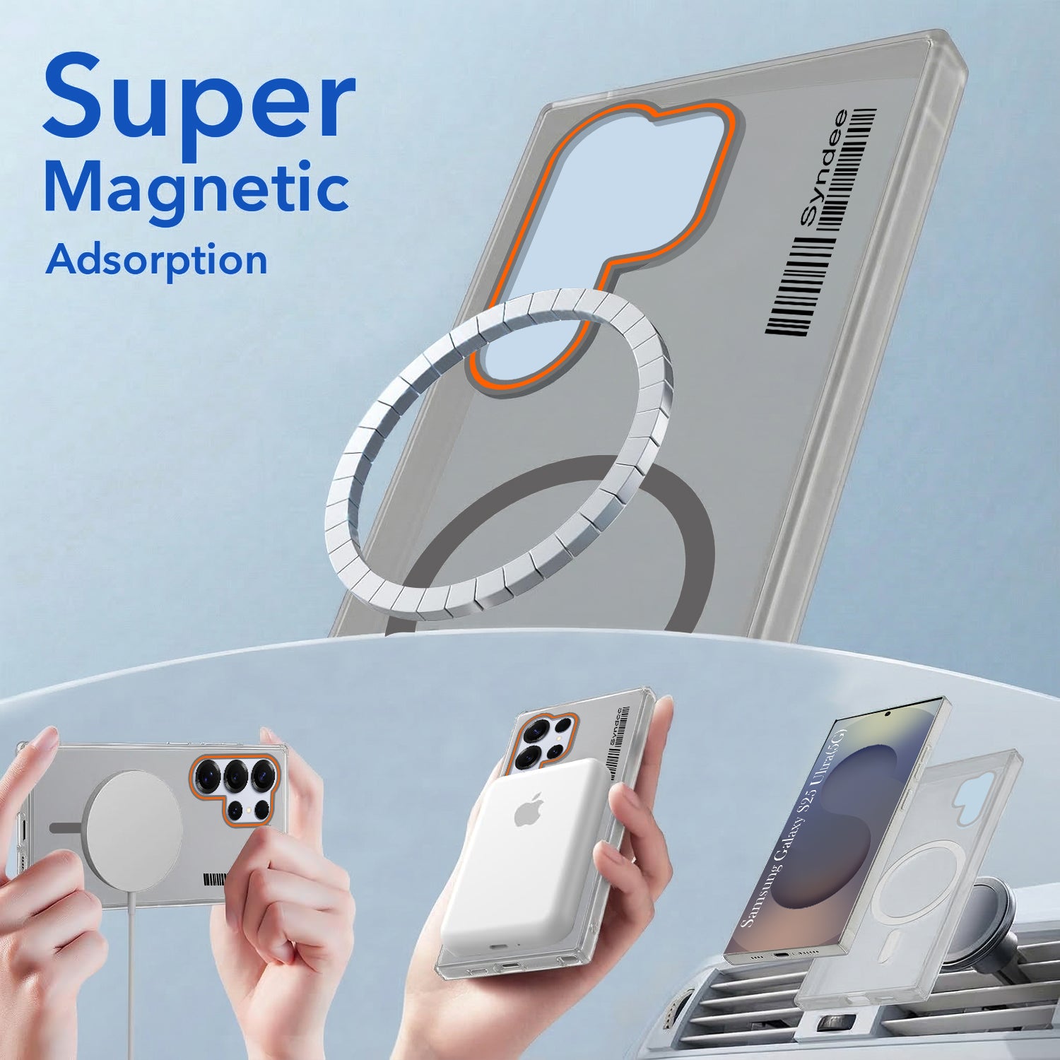 For Samsung Galaxy S25 Ultra Back Cover Case (Soft Touch | Camera Bump Protection | MagSafe Compatible | Matte Finish)