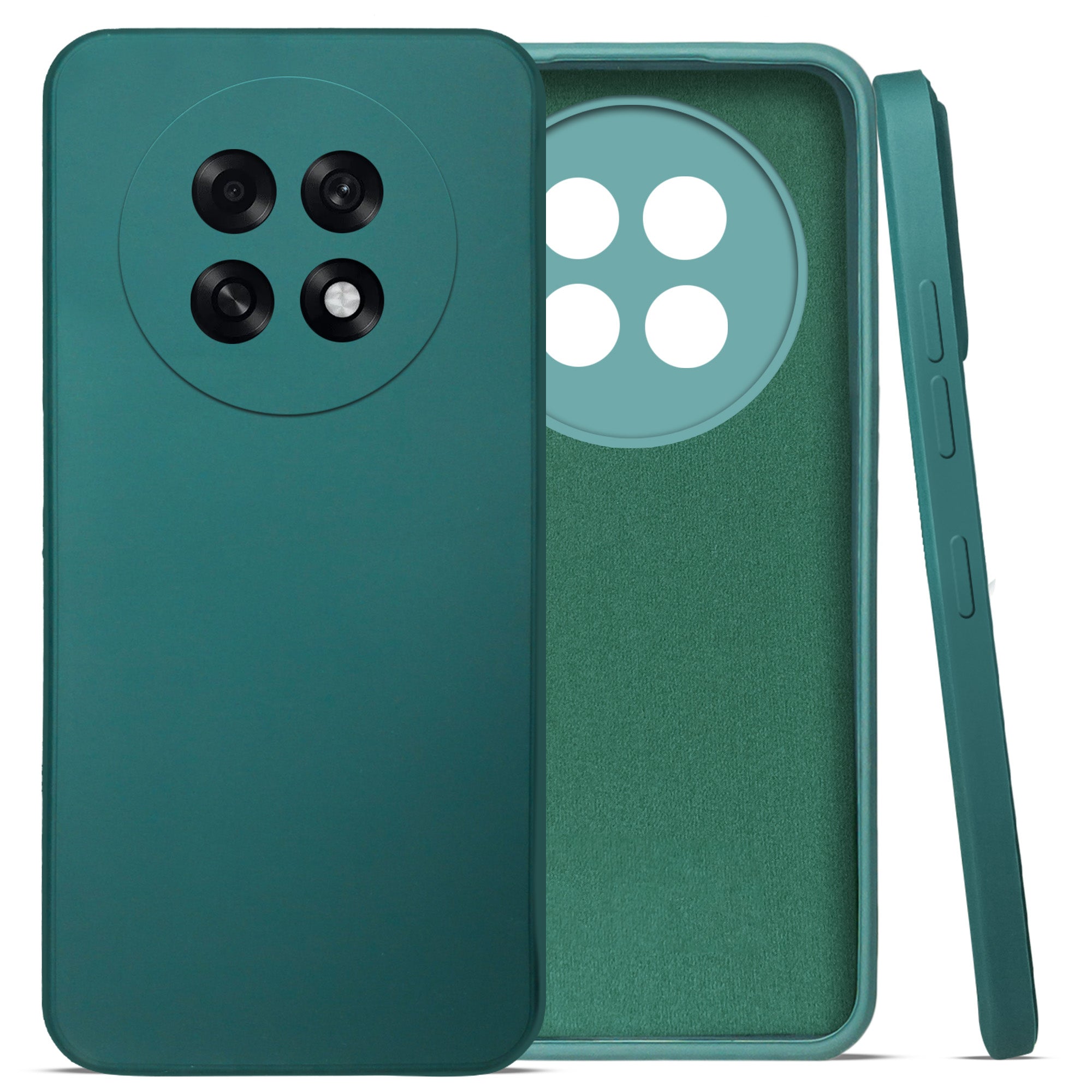 For Oppo F31 Pro Plus Back Cover Case (Matte Finish Silicone with Inside Fiber cloth)