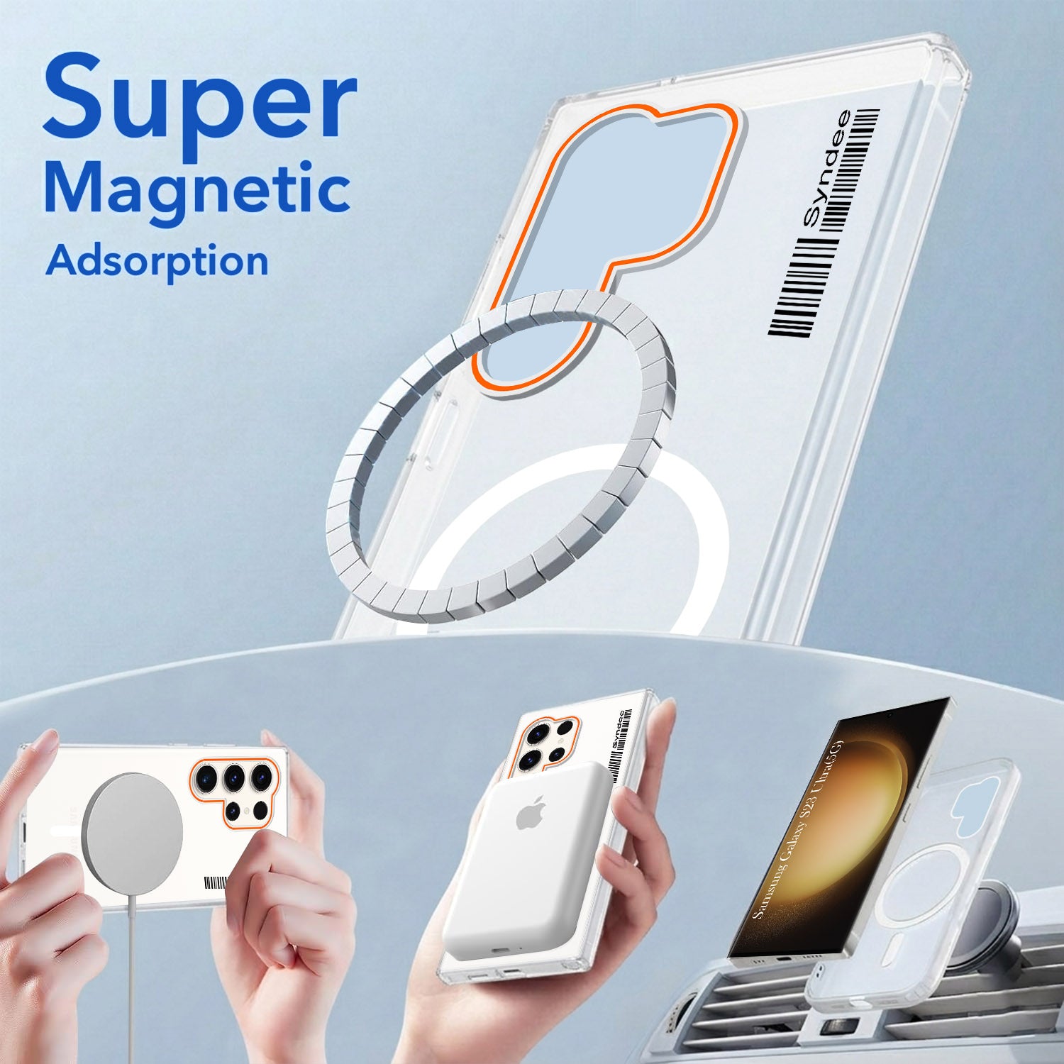 For Samsung Galaxy S23 Ultra 5G Back Cover Case (Soft Touch | Camera Bump Protection | MagSafe Compatible | Matte Finish)