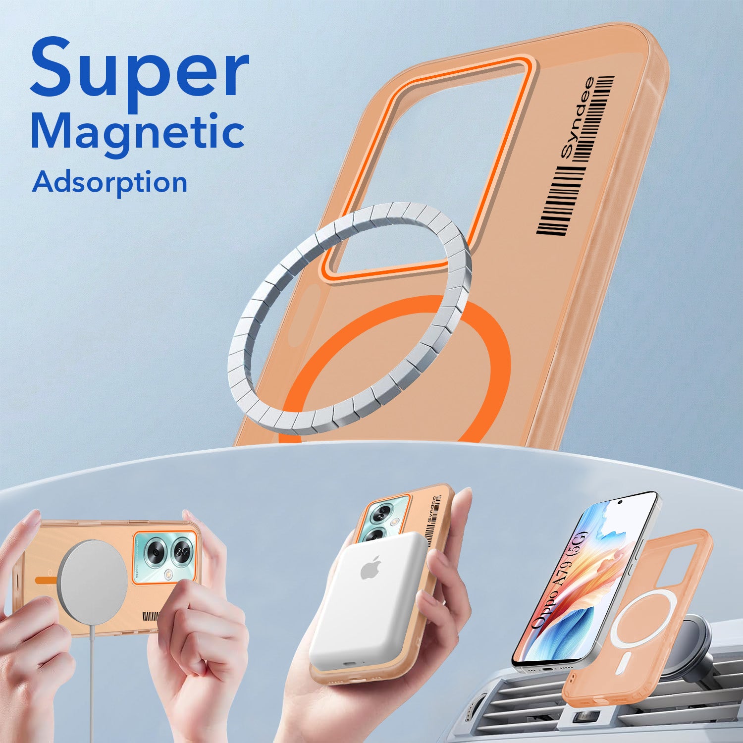 For Oppo A79 5G Back Cover Case (Soft Touch | Camera Bump Protection | MagSafe Compatible | Matte Finish)