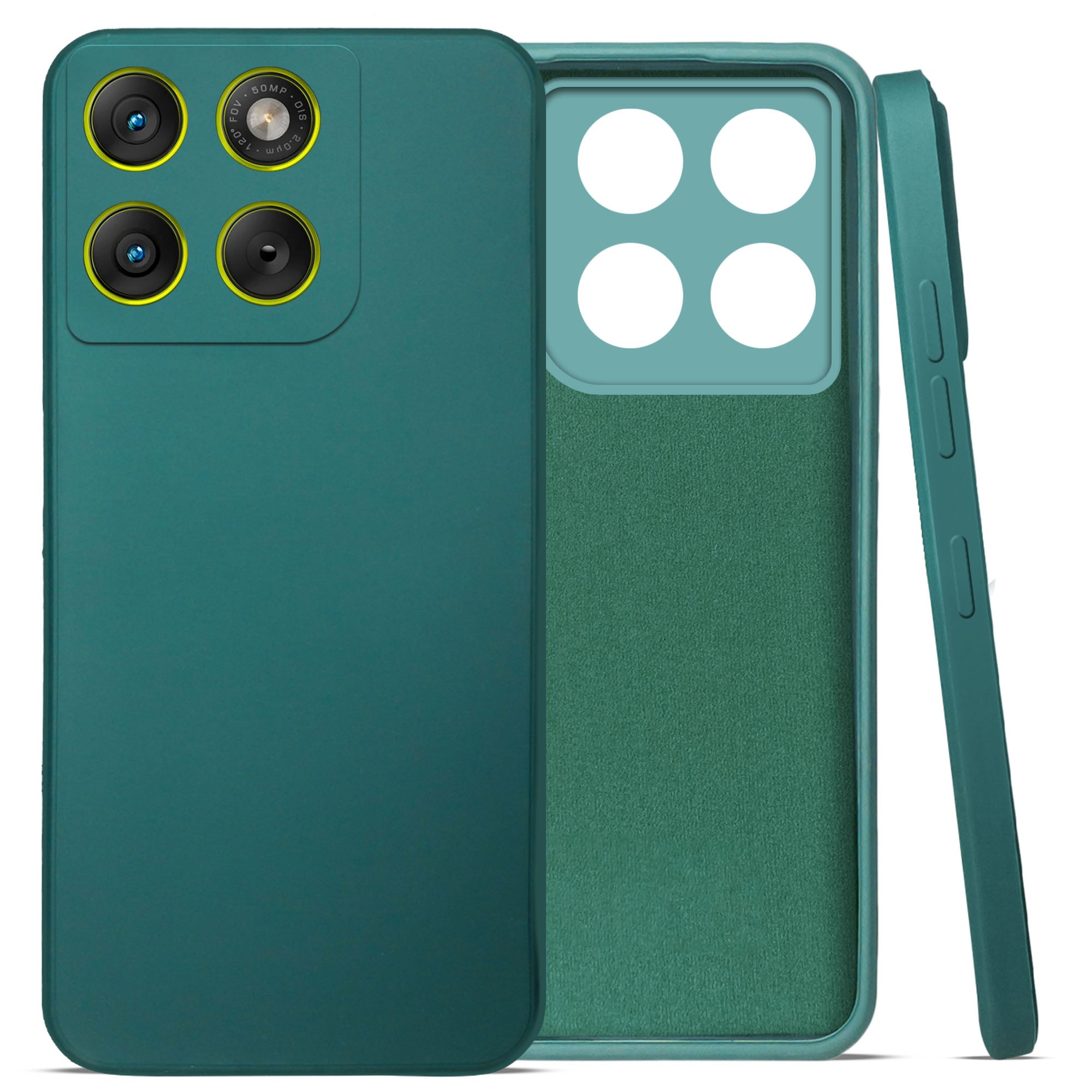 For Motorola Moto Edge 70 Back Cover Case (Matte Finish Silicone with Inside Fiber cloth)