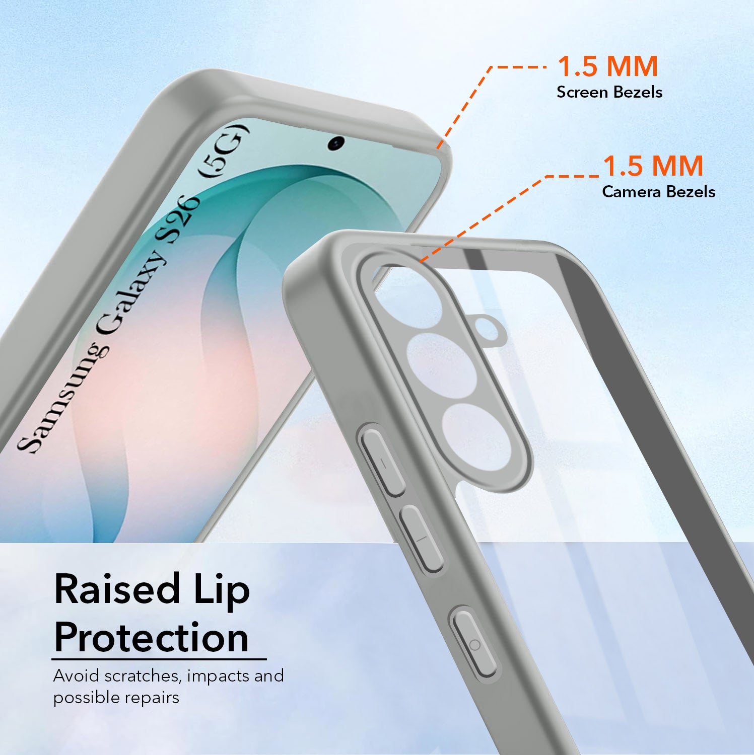 For Samsung Galaxy S26 5G Back Cover Case Ultra-Hybrid (Lifetime Anti Yellow | Anti Scratch | Crystal Clear Shockproof)
