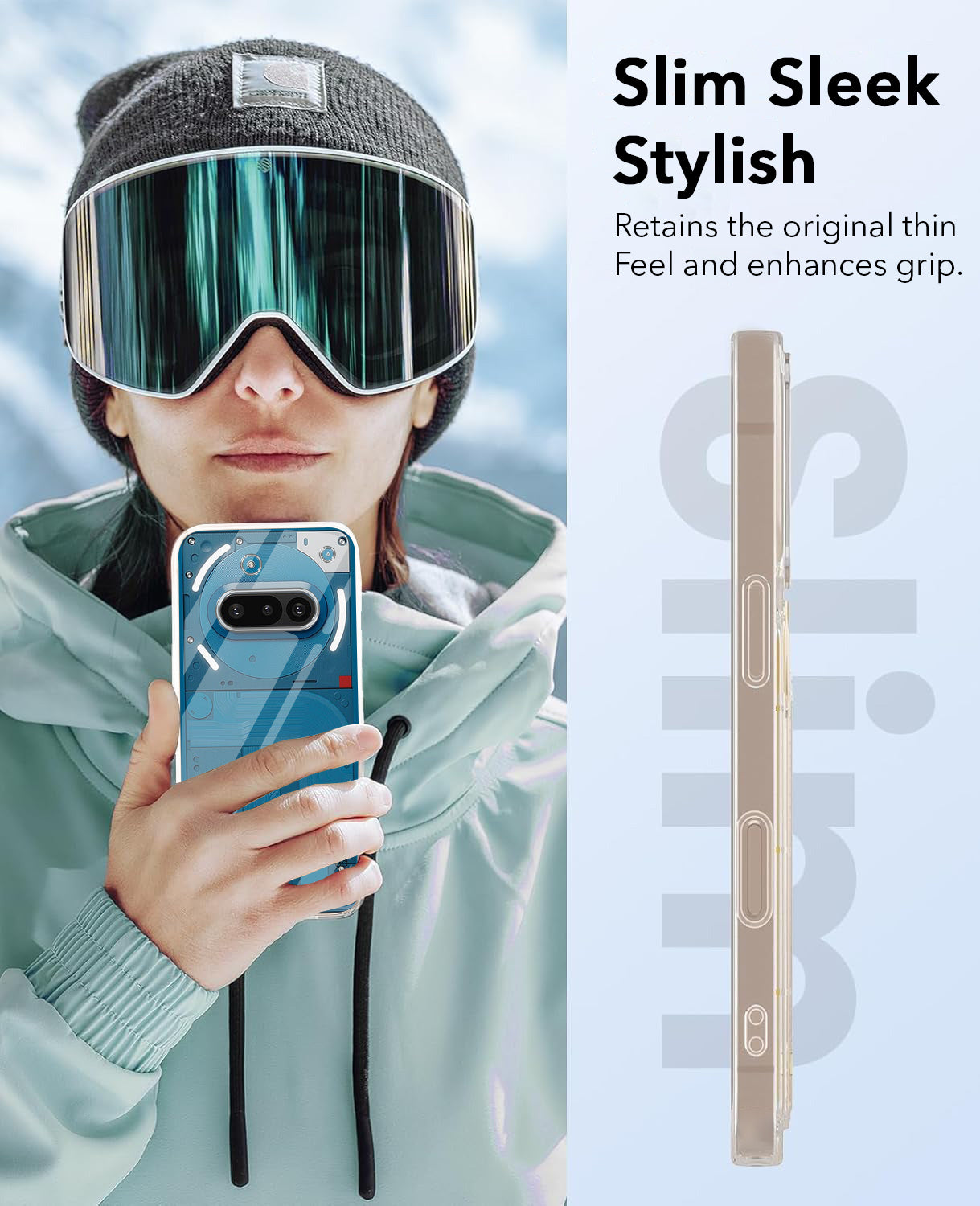 For Nothing Phone 3A 5G Back Cover Case (Hard Anti Yellow Clear Case | Sleek Hard Crystal Clear | Drop & Camera Protection | Shockproof Polycarbonate)