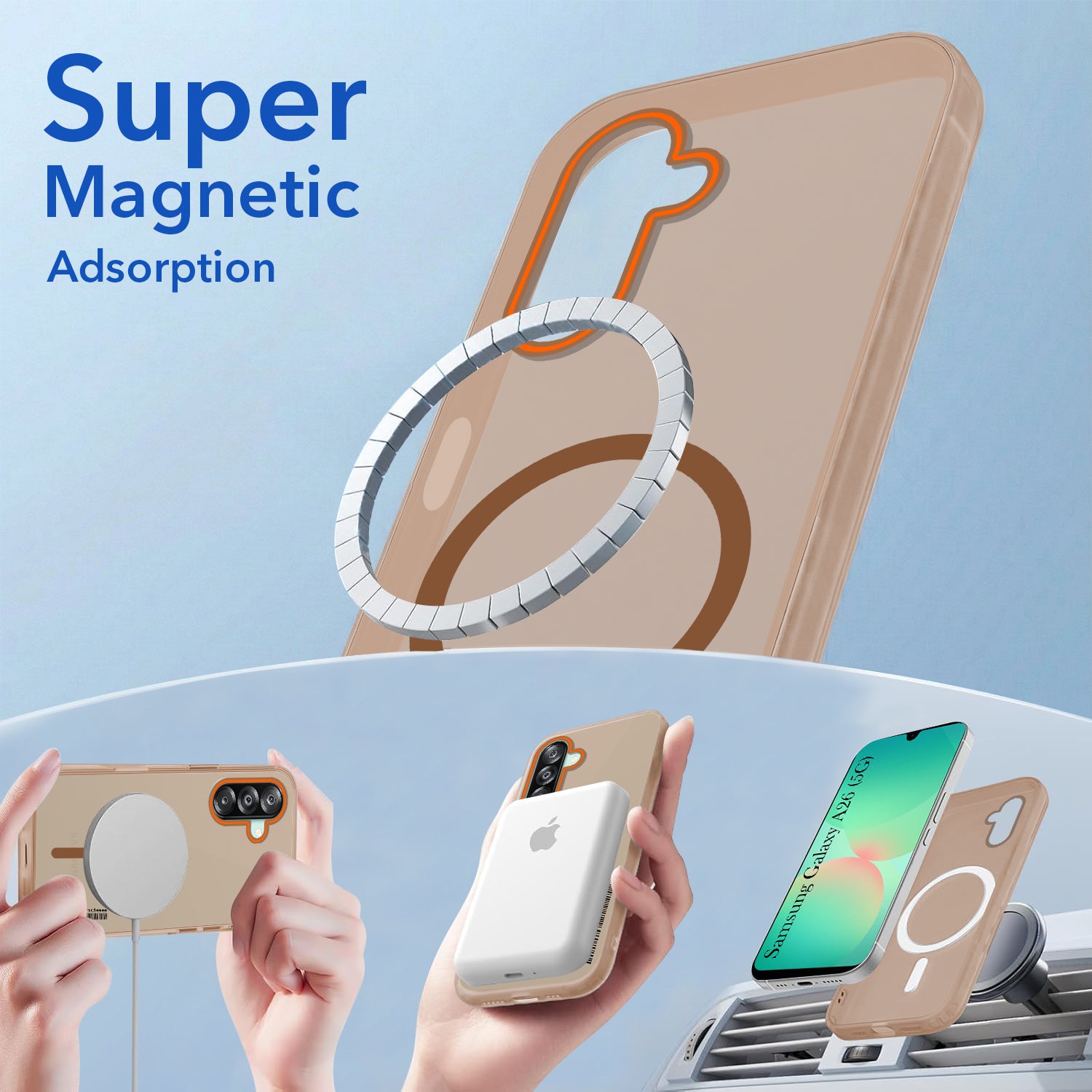 For Samsung Galaxy A26 5G Back Cover Case (Soft Touch | Camera Bump Protection | MagSafe Compatible | Matte Finish)