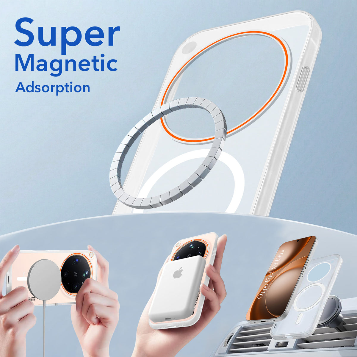For Oppo Find X9 Ultra Back Cover Case (Soft Touch | Camera Bump Protection | MagSafe Compatible | Matte Finish)