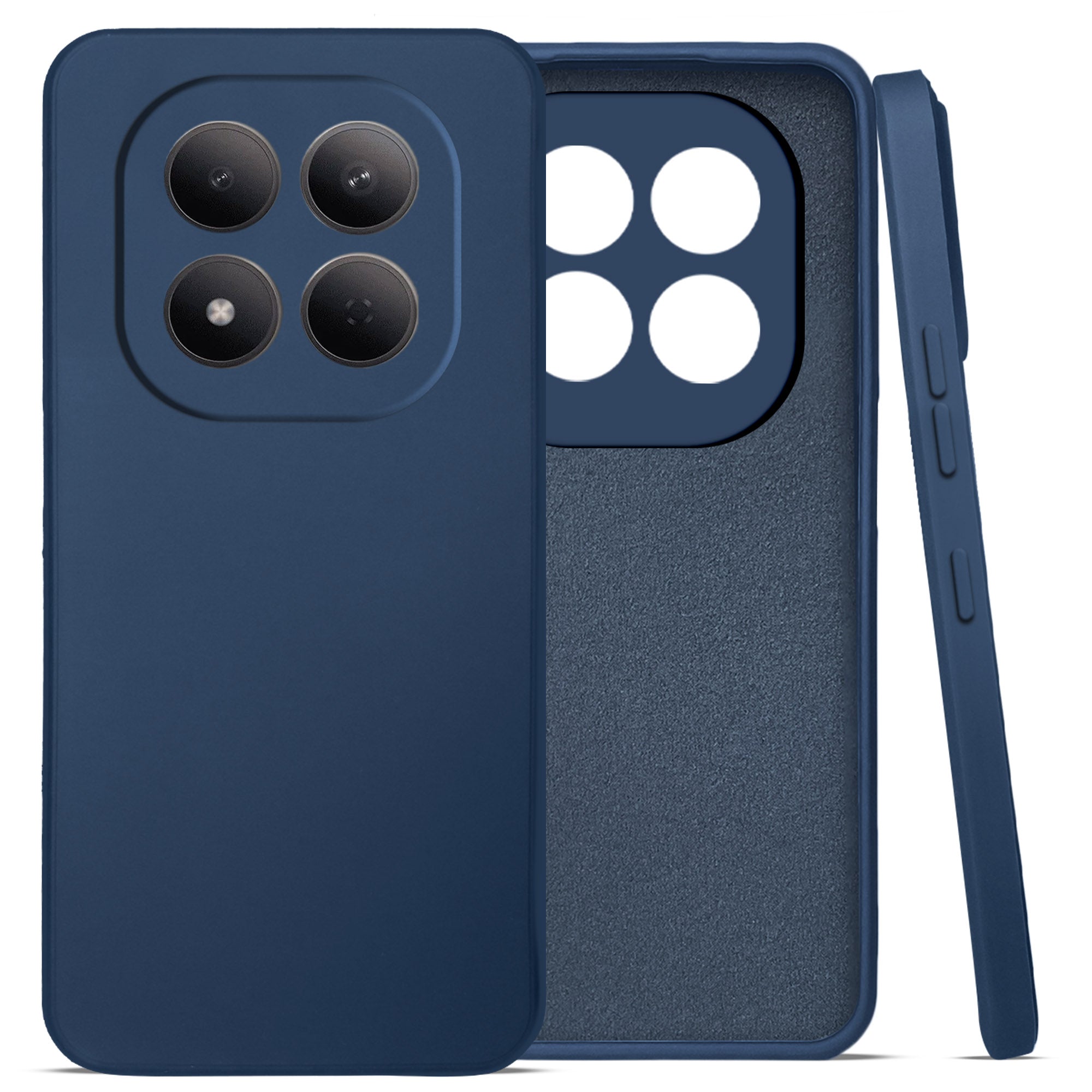 For Xiaomi Redmi Note 15 Pro 5G Back Cover Case (Matte Finish Silicone with Inside Fiber cloth)
