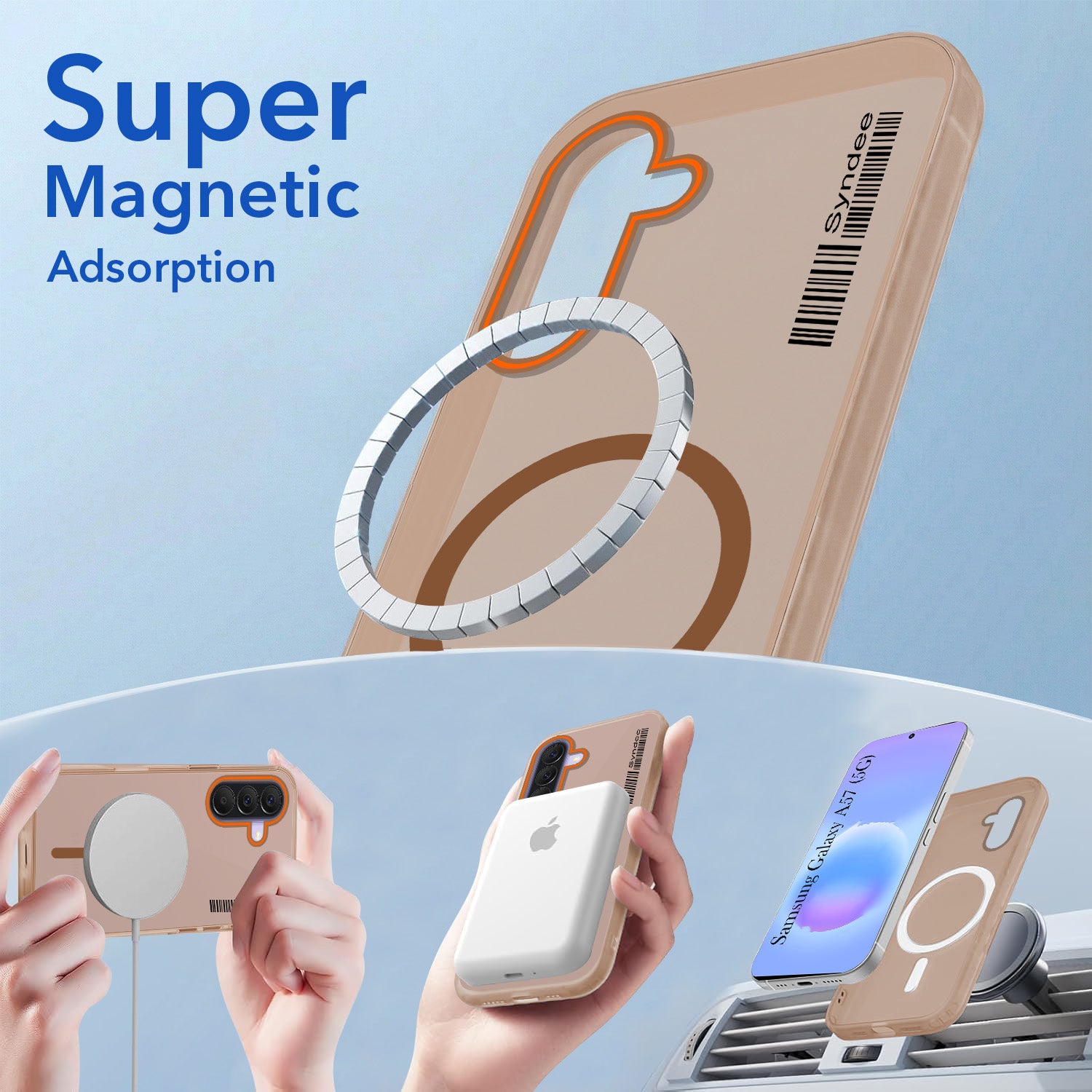 For Samsung Galaxy A57 5G Back Cover Case (Soft Touch | Camera Bump Protection | MagSafe Compatible | Matte Finish)