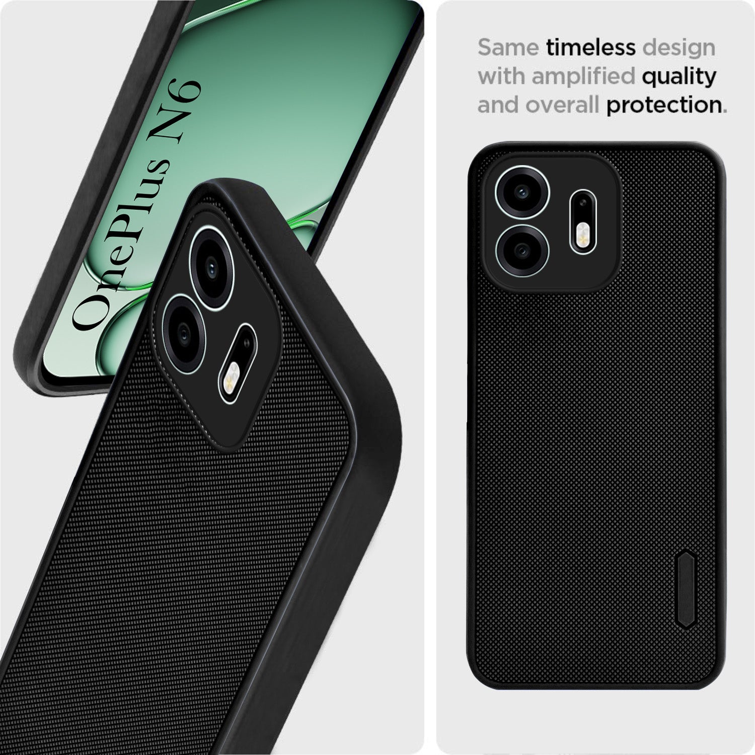For OnePlus N6 Back Cover Case Rubberised (Textured Grip Design| Micro-Fiber Cloth Inside | Slim and Light Weight | Soft Touch and Feel)