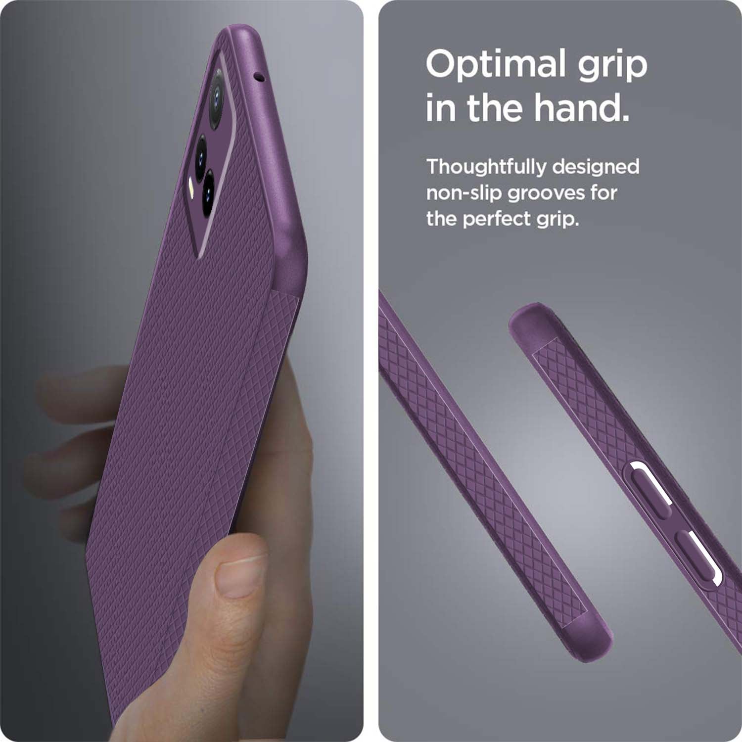 For Vivo T1x 4G  Back Cover Case (Liquid Silicone | Side Grip | Camera Protection)