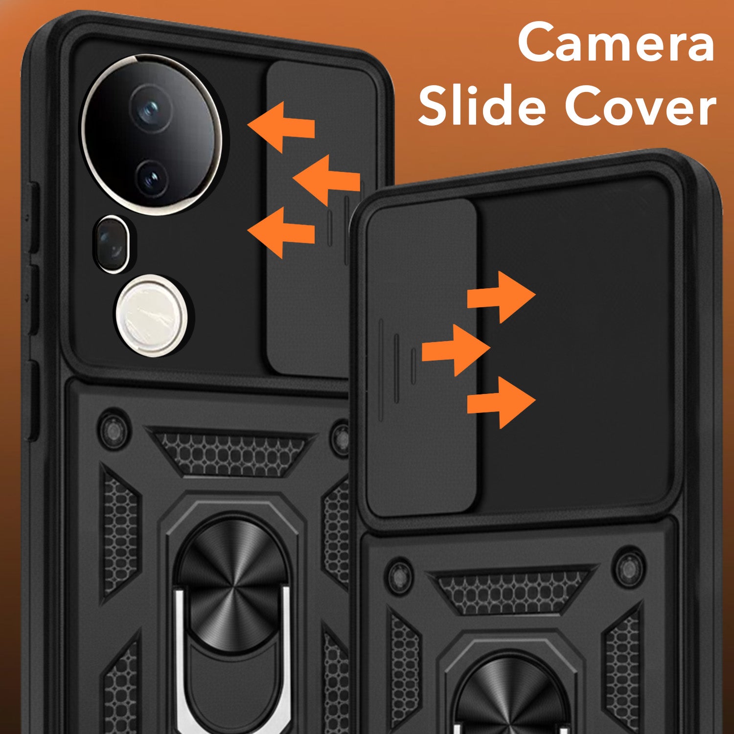 For Vivo T4 Ultra Back Cover Case (Hybrid Dual Armor Polycarbonate)