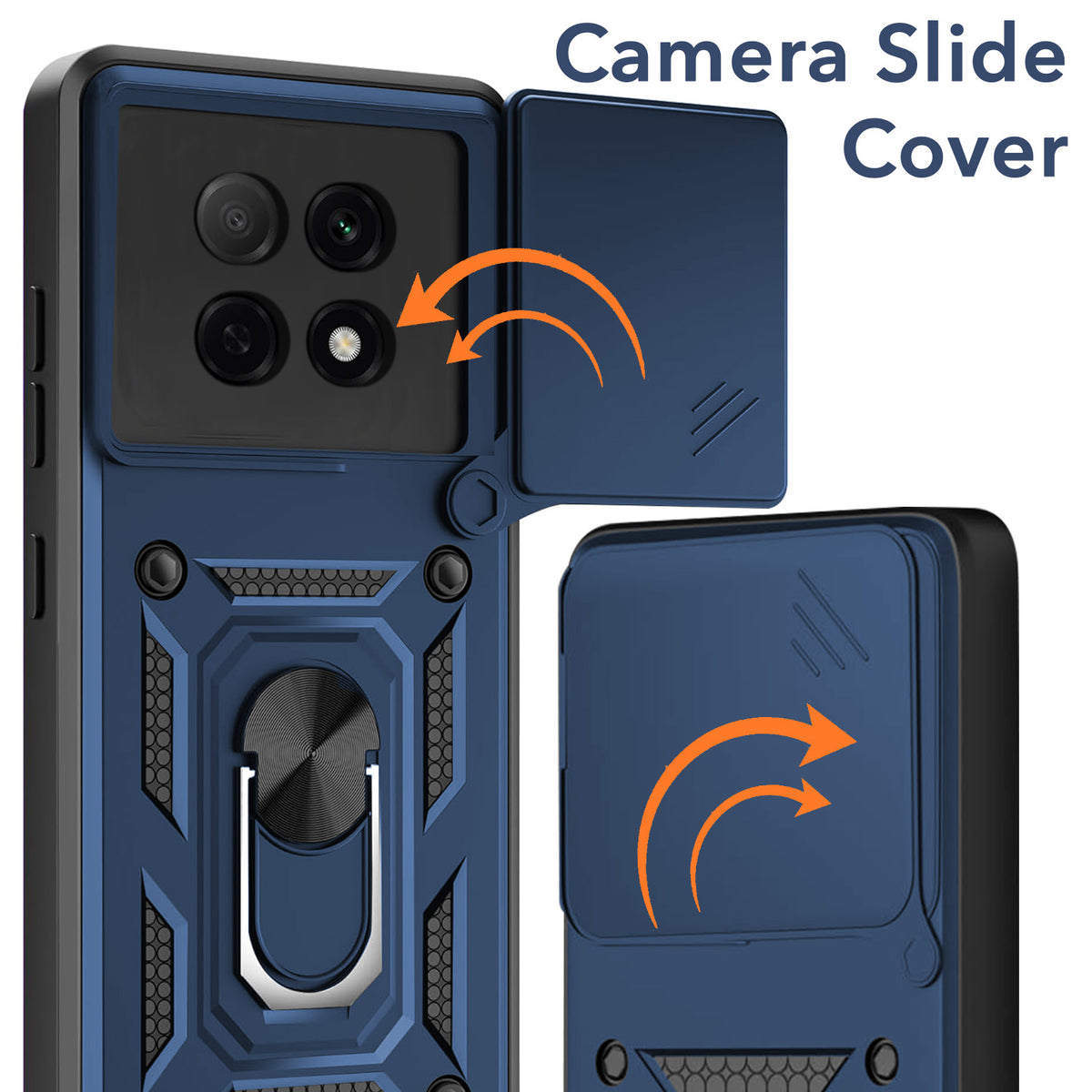 F29 Back Cover For Oppo F29 Pro Back Cover Case Hybrid Armor (Sliding Shutter Camera ...