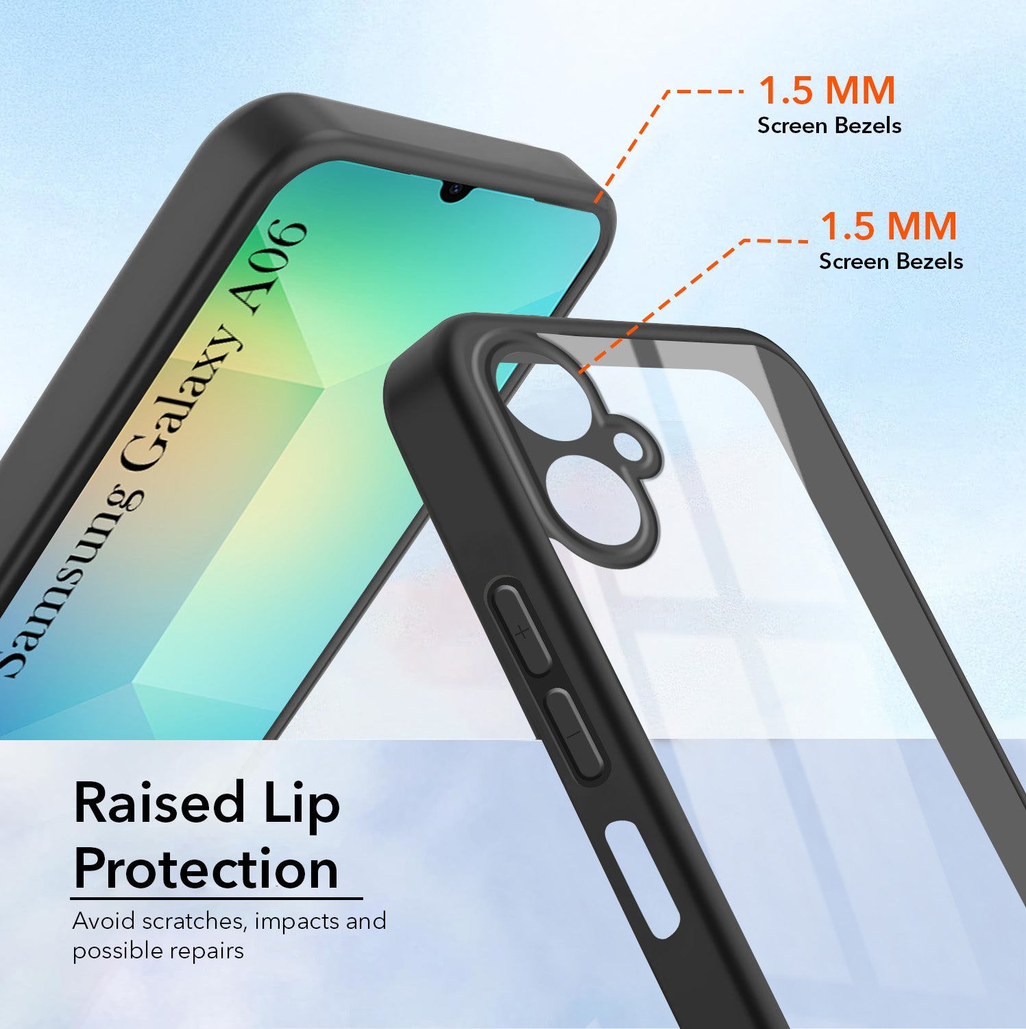 For Samsung Galaxy A06 Back Cover Case (Lifetime Anti Yellow | Anti Scratch | Crystal Clear Shockproof)