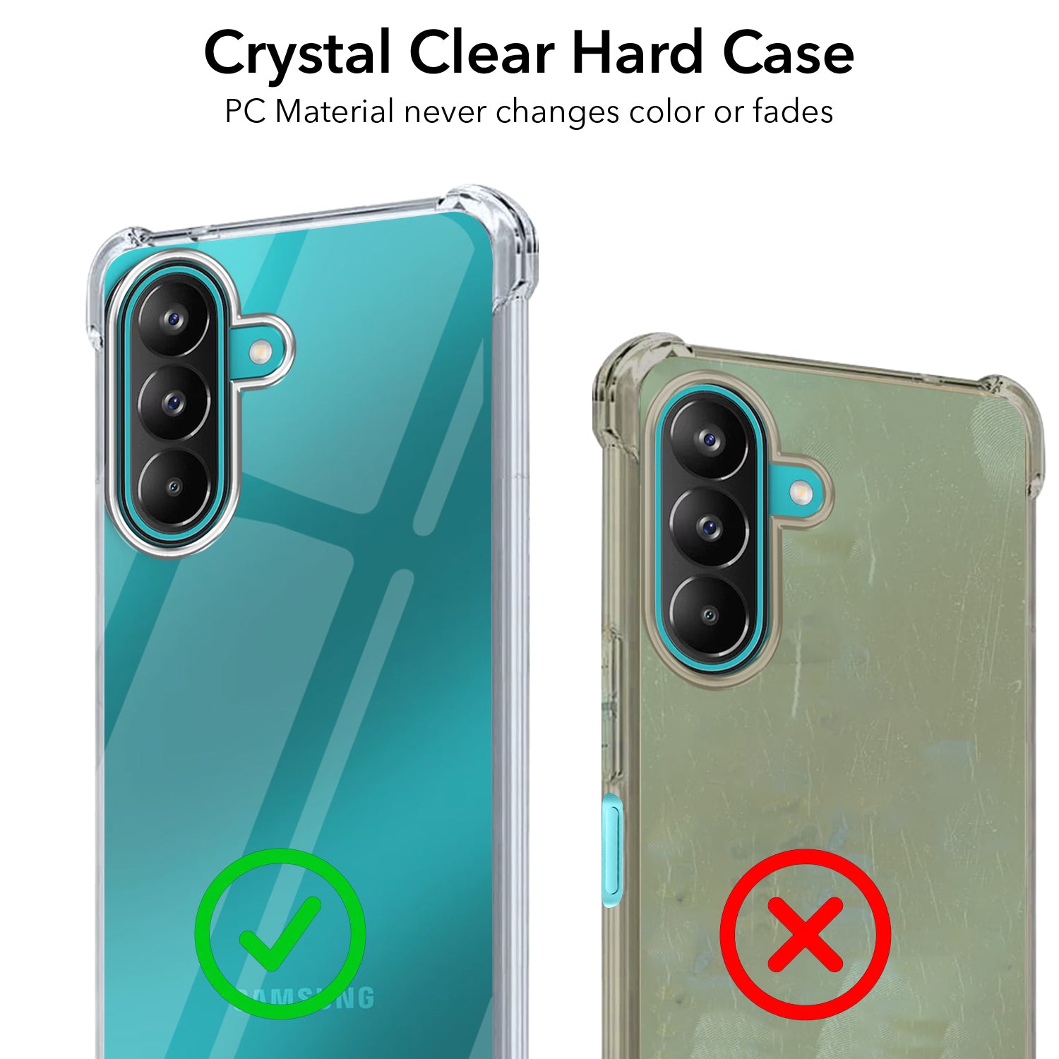 For Samsung Galaxy A27 5G |M47 5G Back Cover Shockproof Crystal-Clear (Drop & Camera Protection | Hard Polycarbonate)