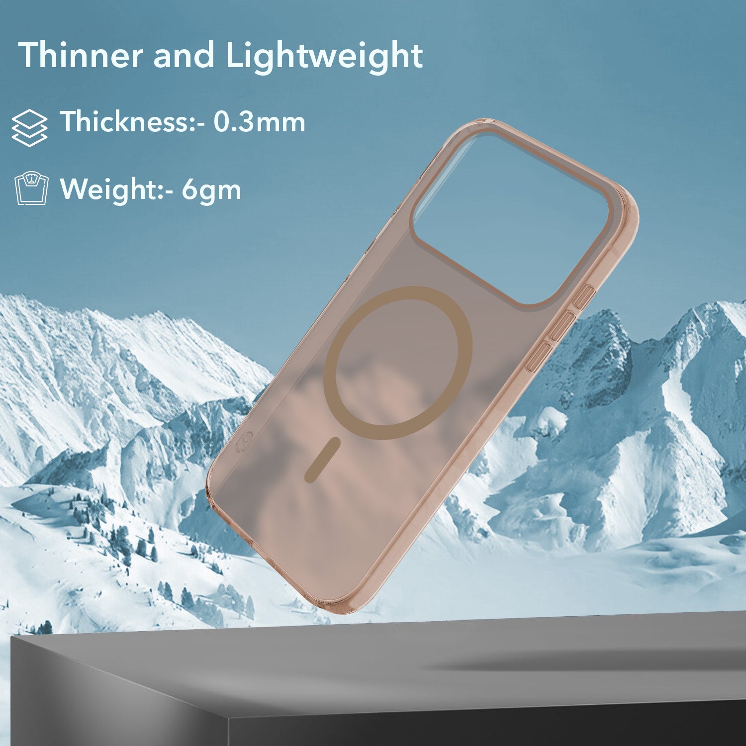 For iPhone 17 Pro | iPhone 18 Pro Back Cover Case (Frosted Matte Feel | MagSafe Compatible Wireless Charging)