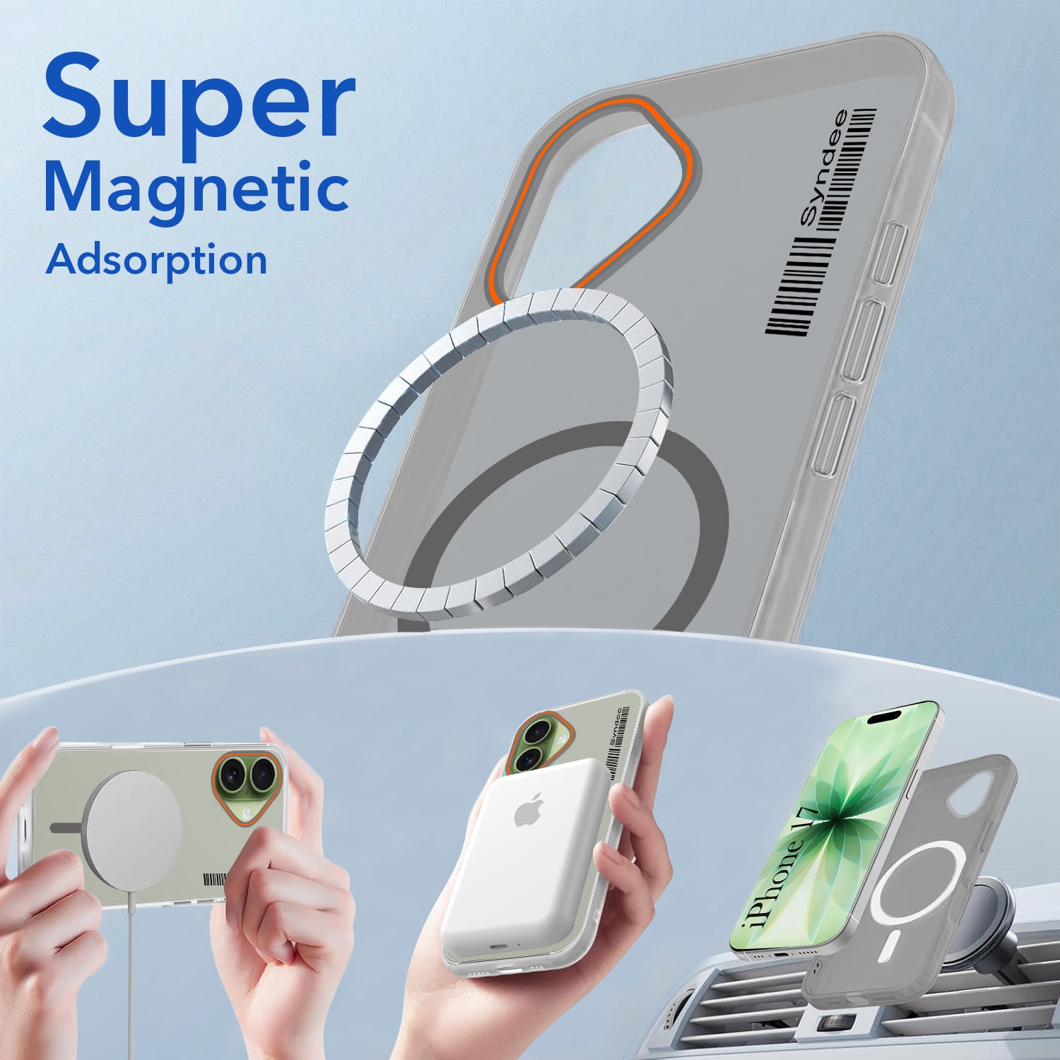 For Apple iPhone 17 Back Cover Case (Soft Touch | Camera Bump Protection | MagSafe Compatible | Matte Finish)