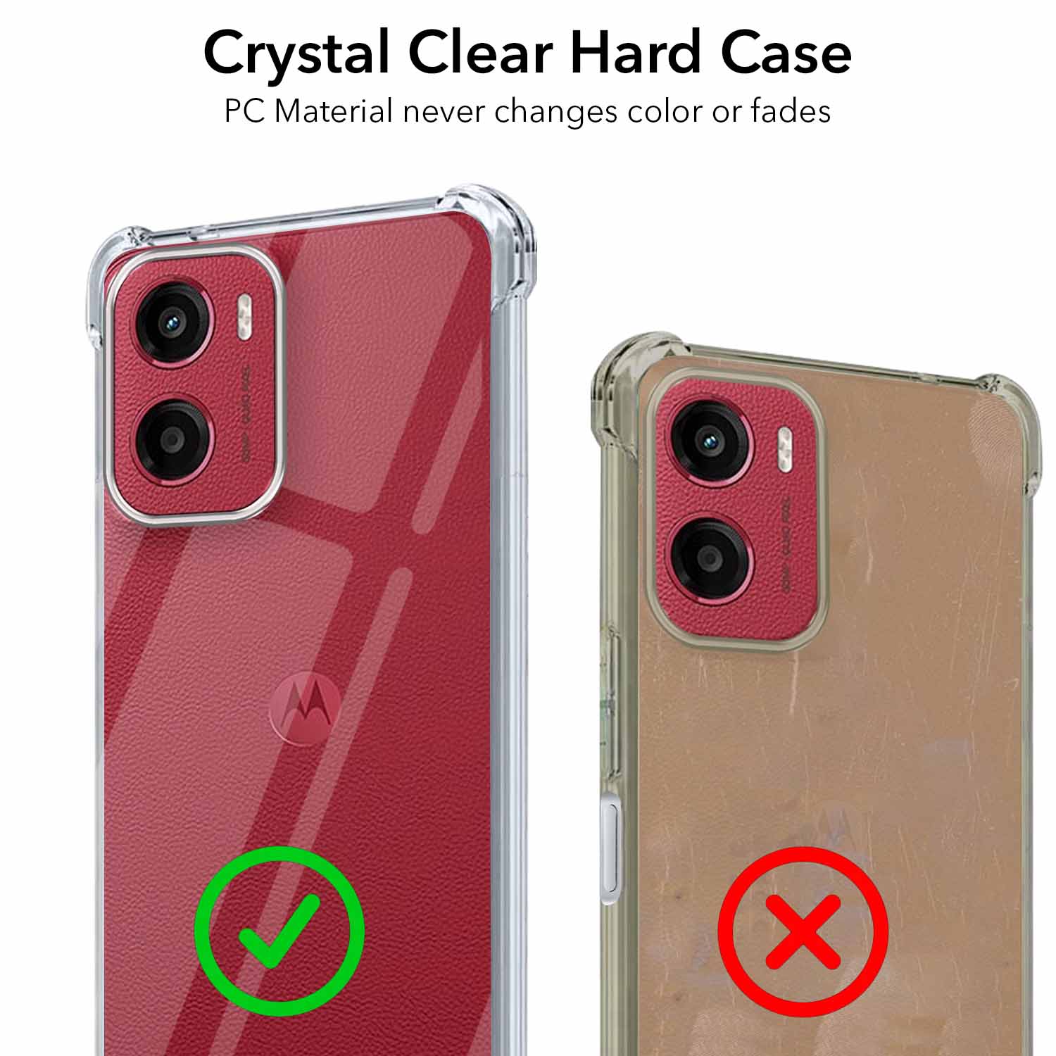 For Motorola Moto G05 Back Cover Shockproof Crystal-Clear ( Drop & Camera Protection | Hard Polycarbonate)