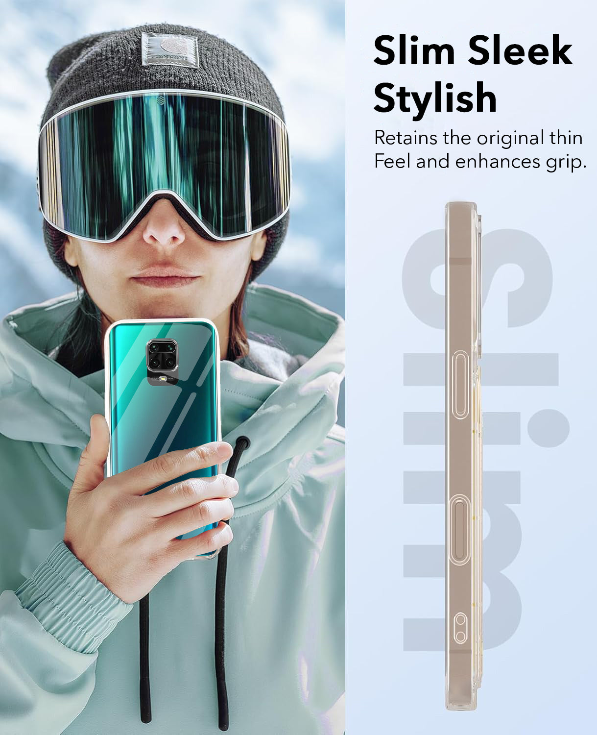 For Redmi Note 9 Pro | 9 Pro Max | Note 10 Lite Back Cover Case (Hard Anti Yellow Clear Case | Drop & Camera Protection | Shockproof Polycarbonate)