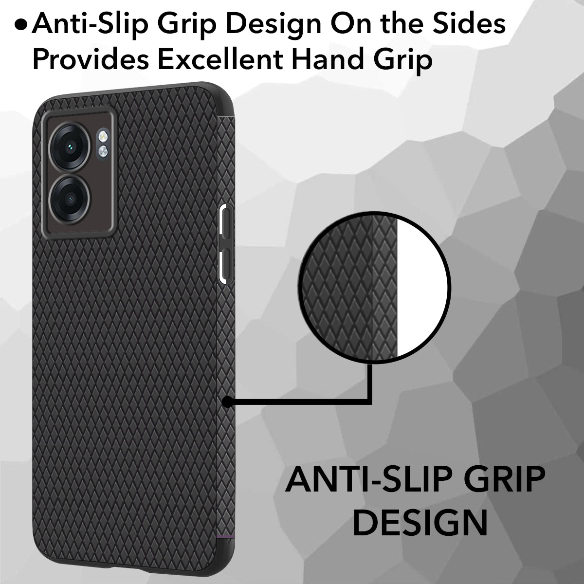 For Realme Narzo 50 5G Back Cover Case  (Liquid Silicone | Side Grip | Camera Protection)