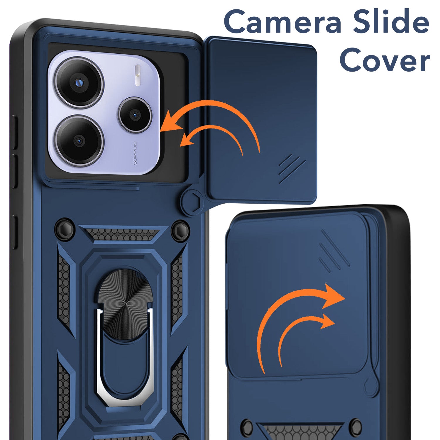 For Redmi Note 14 5G | Redmi Note 14 SE Back Cover Case (Hybrid Dual Armor Polycarbonate)