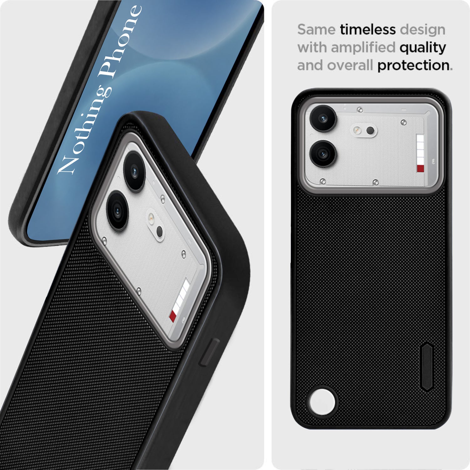 For Nothing Phone 4B 5G Back Cover Case Rubberised (Textured Grip Design| Micro-Fiber Cloth Inside | Slim and Light Weight | Soft Touch and Feel)