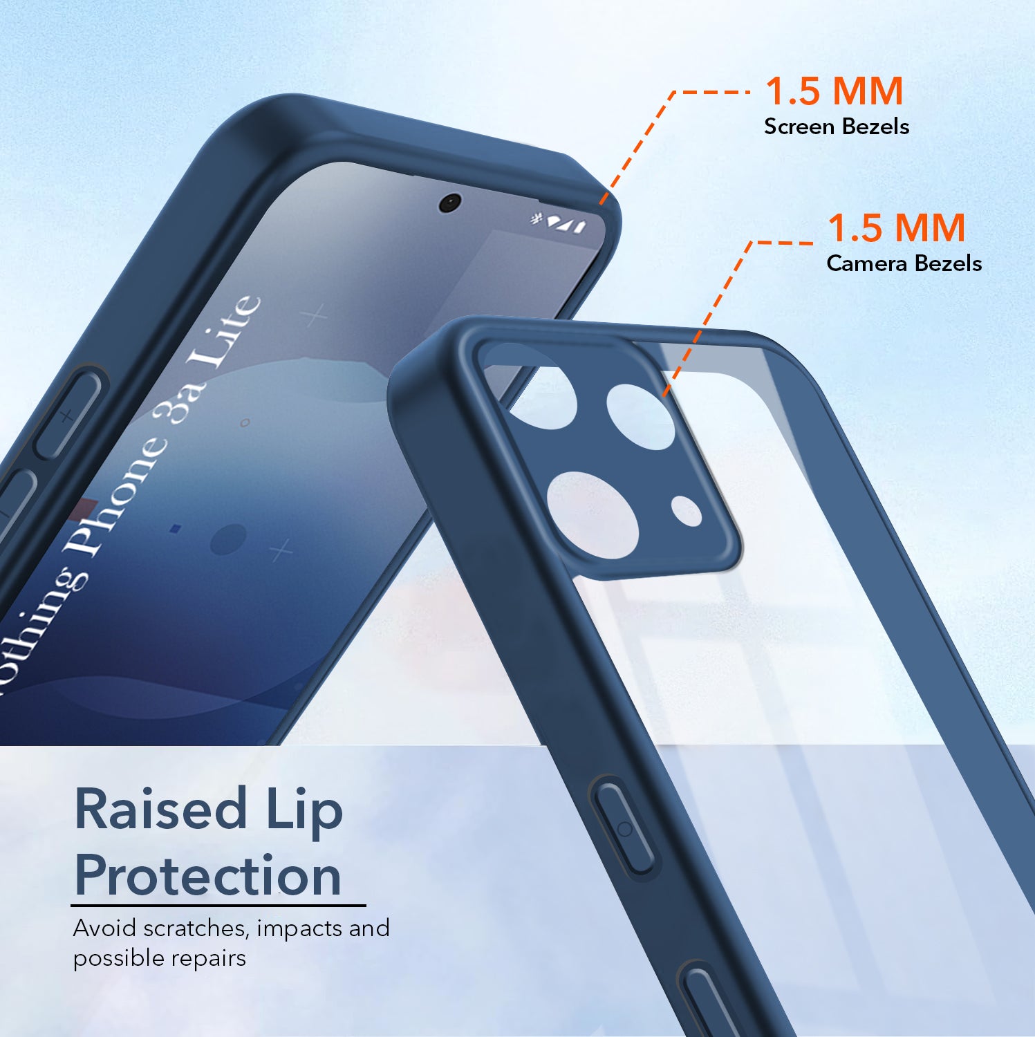 For Nothing Phone 3A Lite Back Cover Case Ultra-Hybrid (Lifetime Anti Yellow | Anti Scratch | Crystal Clear Shockproof)