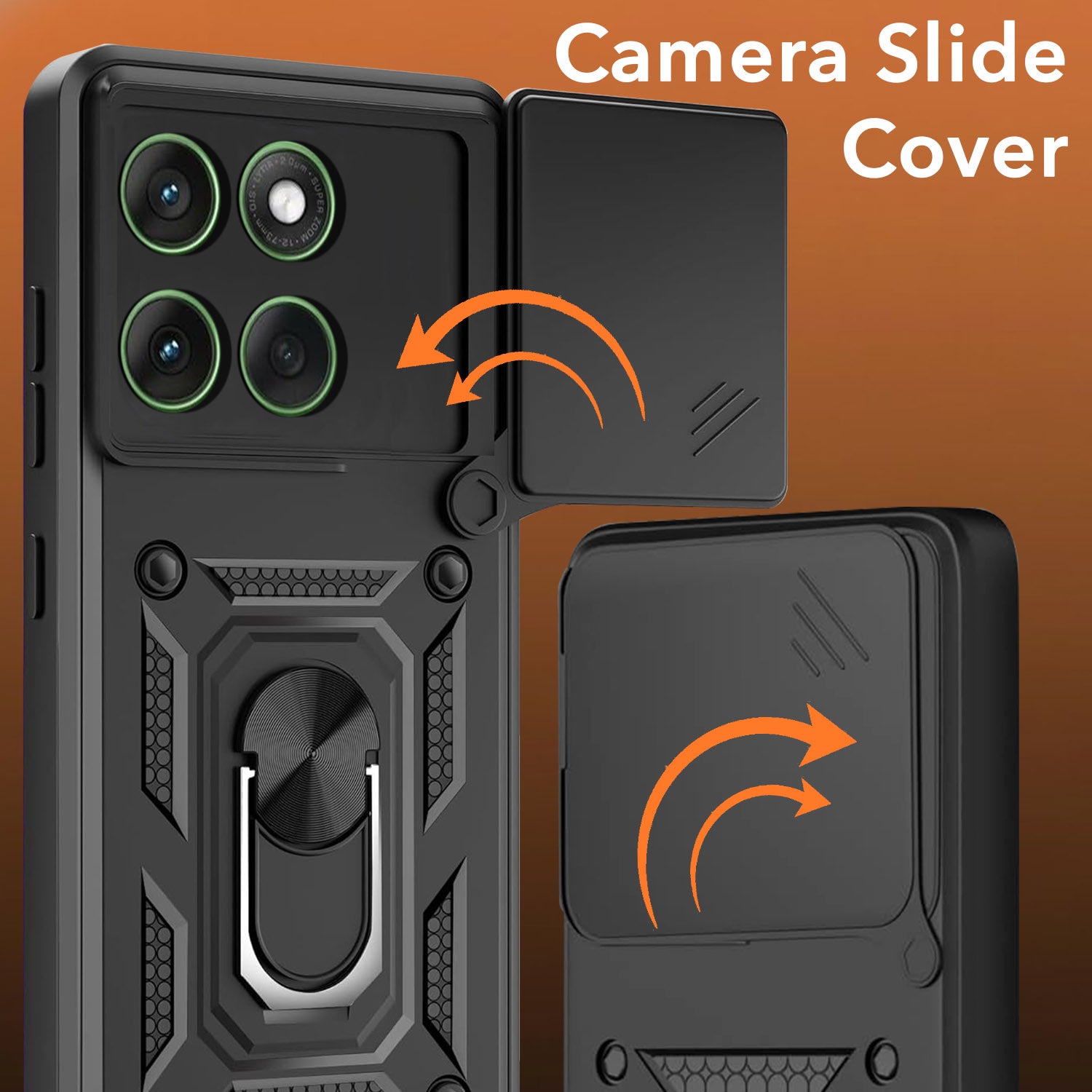 For Motorola Moto Edge 60 Back Cover Case (Hybrid Dual Armor Polycarbonate)
