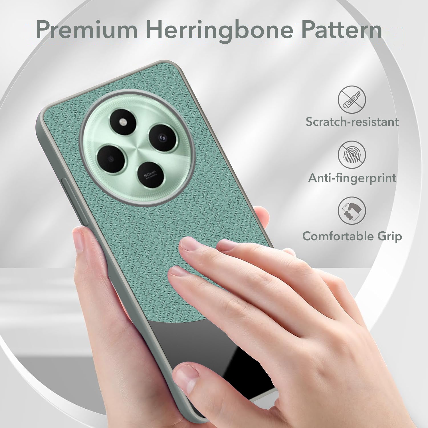 For Poco C75 | Poco M7 Silicone Finish Back Cover Case (Premium Minimalist Professional Feel | Camera Protection Bump)