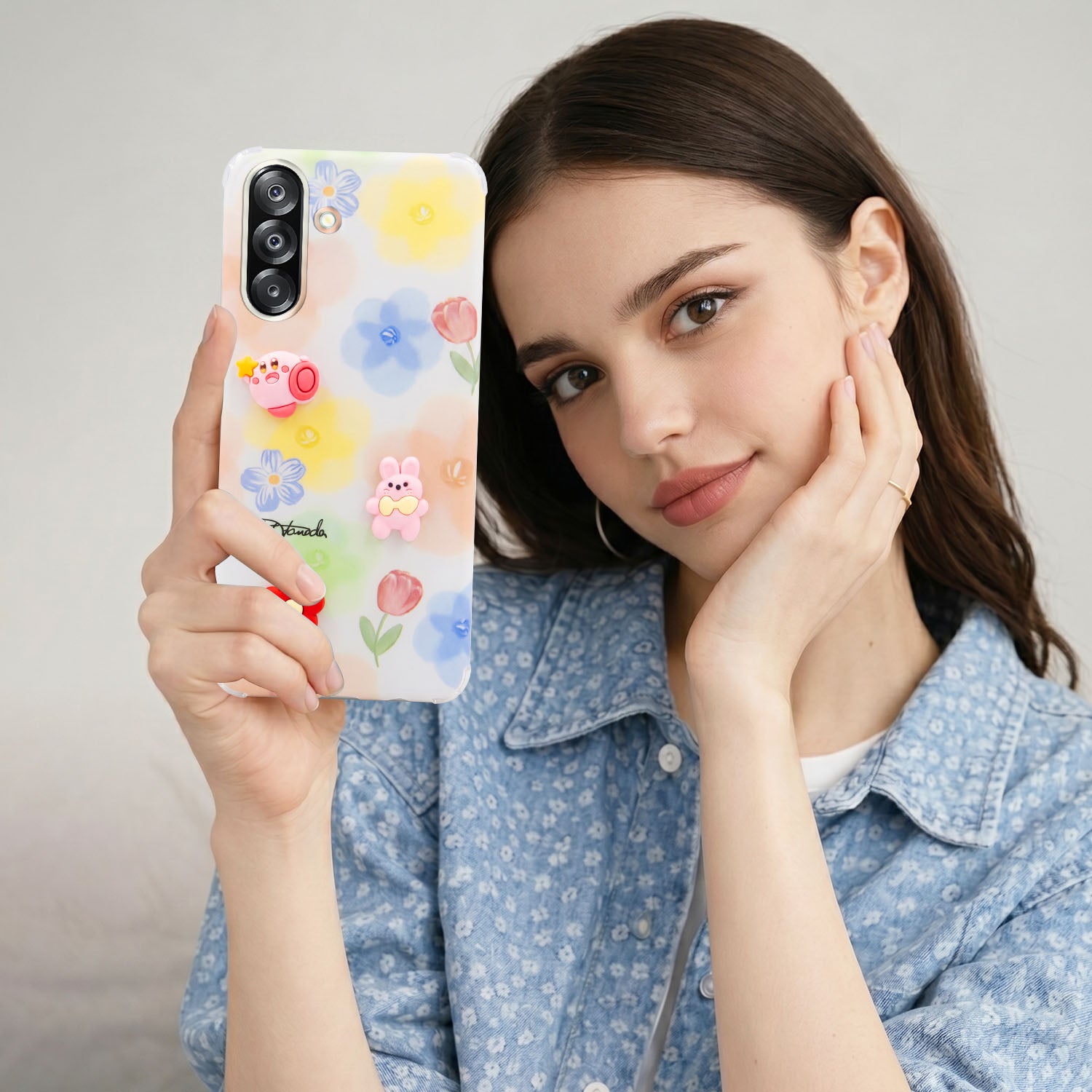 For Samsung Galaxy A26 5G Back Cover Case (3D Cute Cartoons | Hard Back Side Soft | Matte Premium Finish | HD Printing)