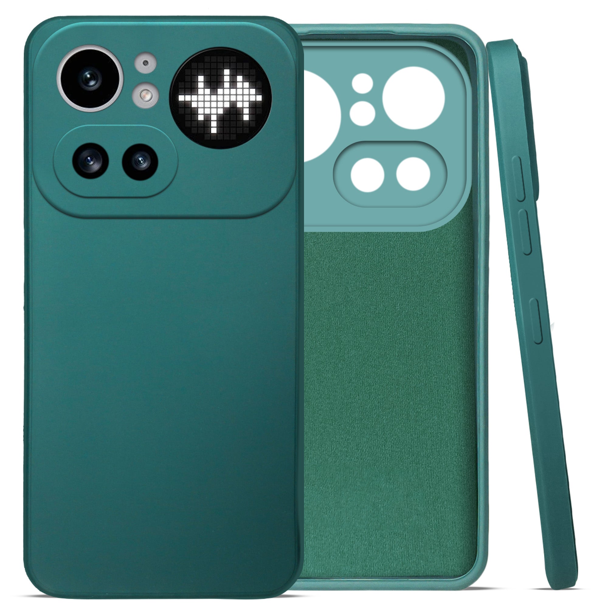 For Nothing Phone 4A Pro 5G Back Cover Case (Matte Finish Silicone with Inside Fiber cloth)