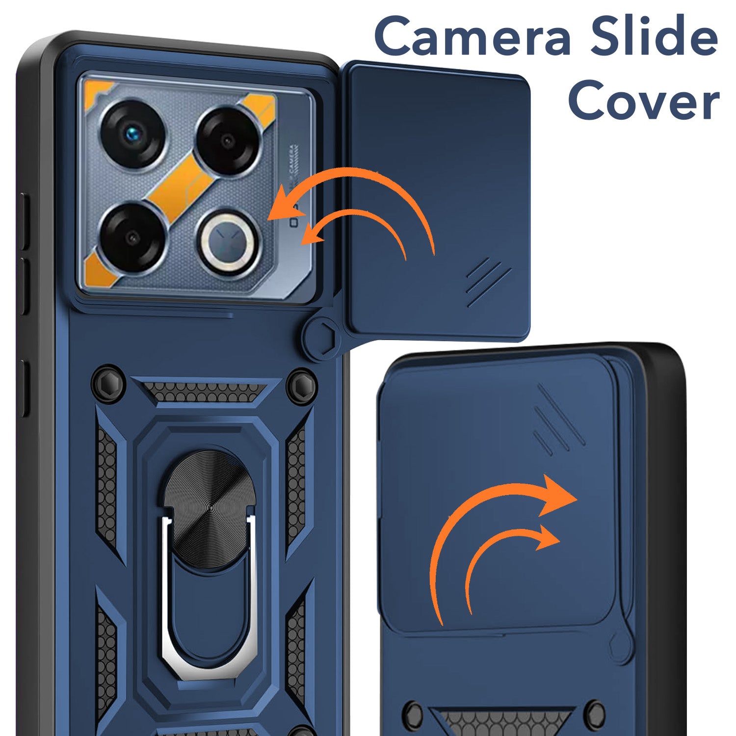 For Infinix GT 20 Pro 5G Back Cover Case (Hybrid Dual Armor Polycarbonate)