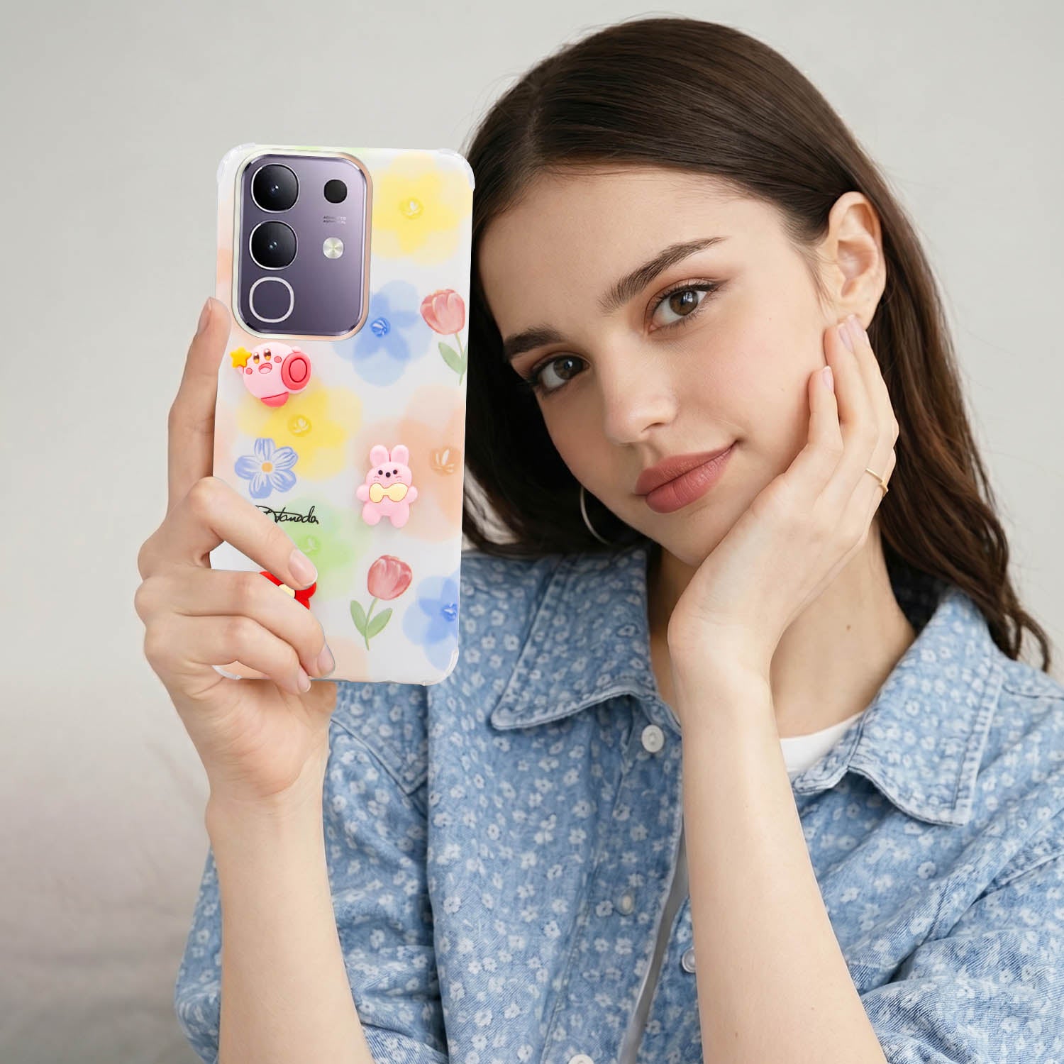 For Vivo T4x | Vivo Y31 Pro Back Cover Case (3D Cute Cartoons | Hard Back Side Soft | Matte Premium Finish | HD Printing)