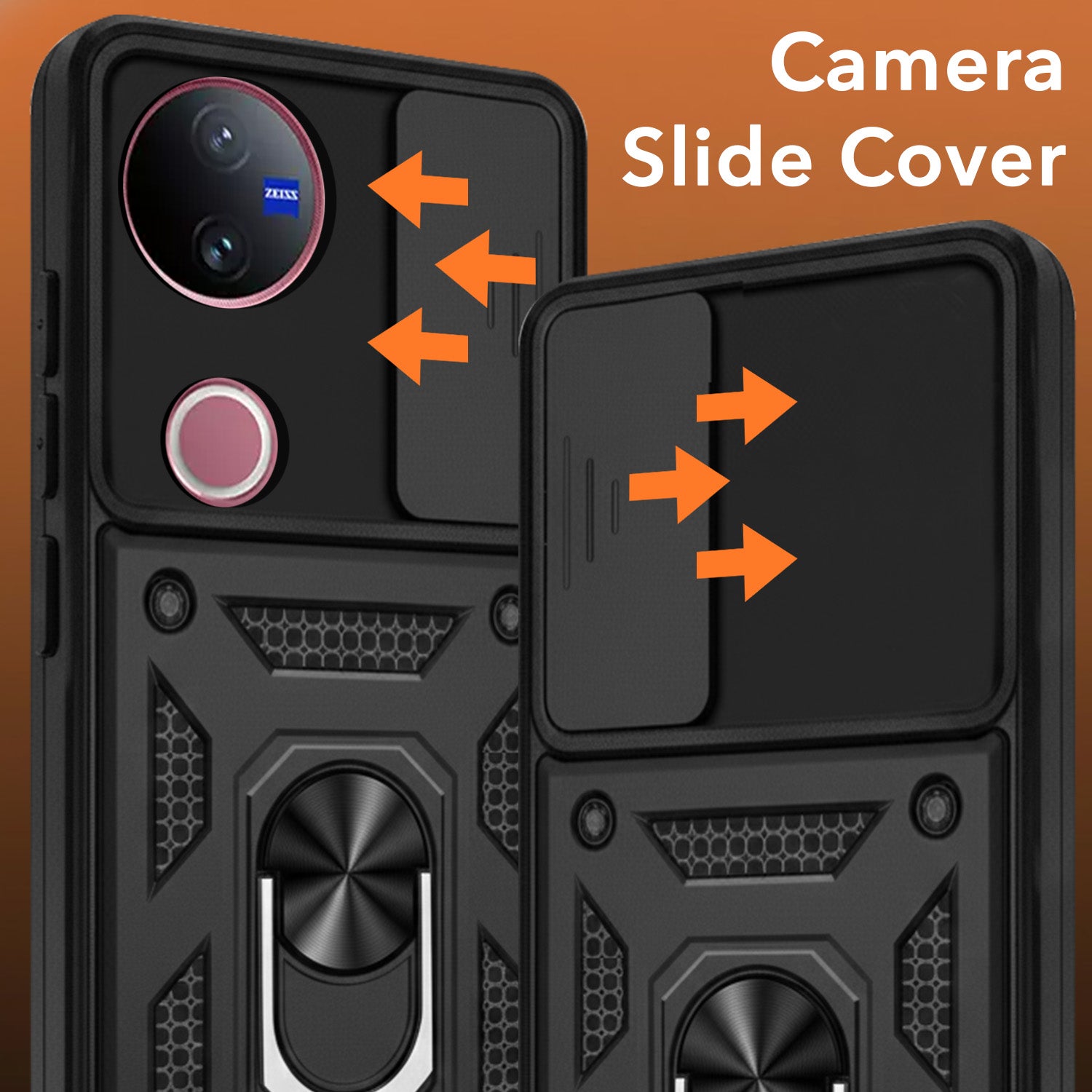 For Vivo V50 | Vivo V50e Back Cover Case (Hybrid Dual Armor Polycarbonate)