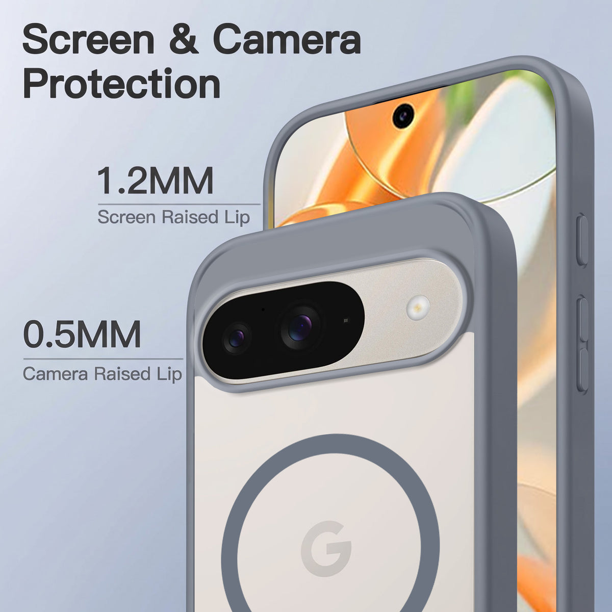 For Google Pixel 9 Matte Finish Back Case Cover (MagSafe Compatible | Translucent Soft Touch | Slim and Unbreakable)