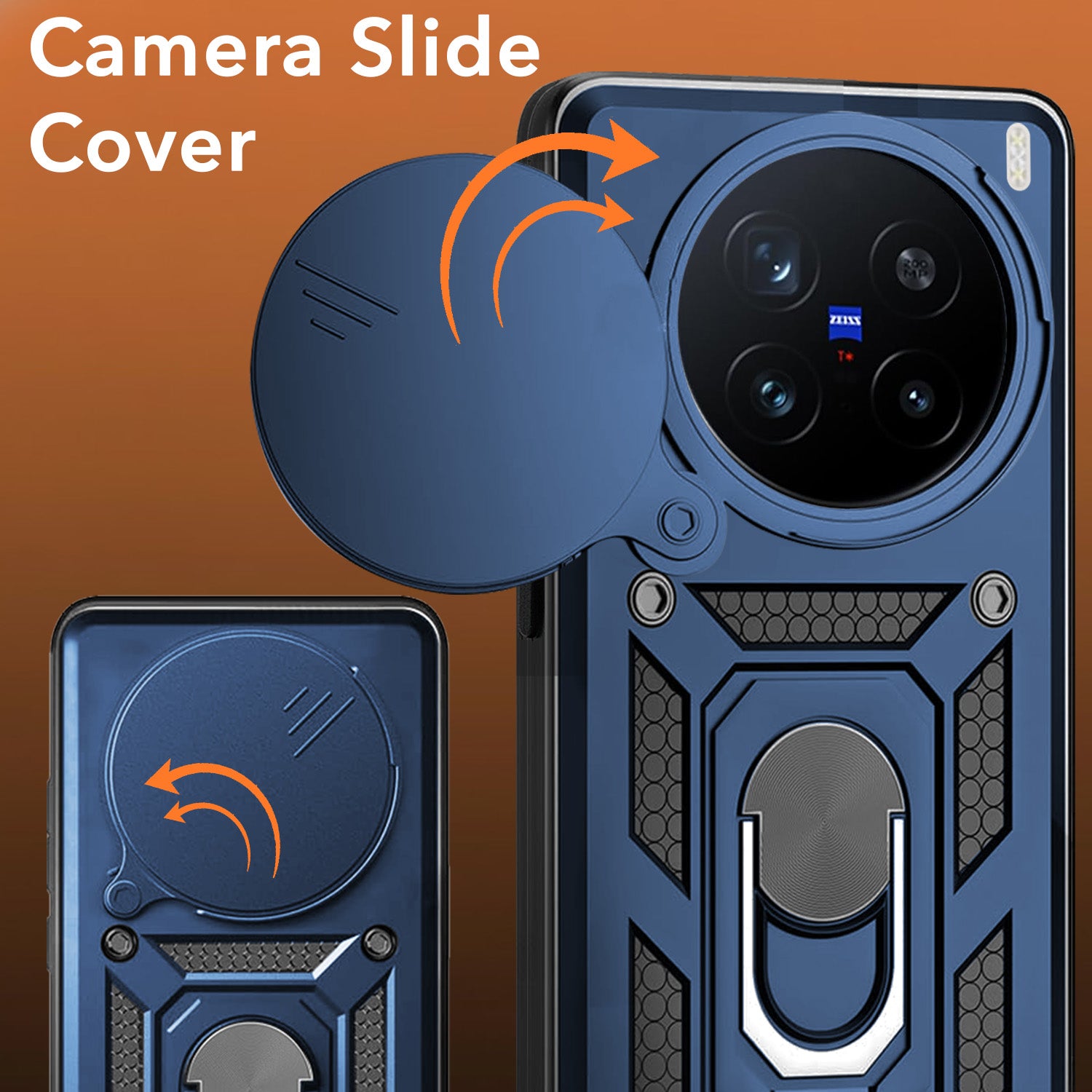 For Vivo X200 Pro Back Cover Case (Hybrid Dual Armor Polycarbonate)
