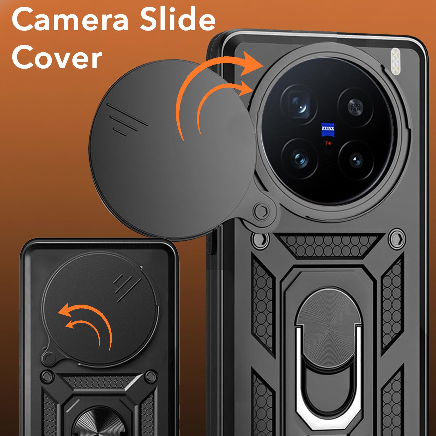 For Vivo X200 Pro Back Cover Case (Hybrid Dual Armor Polycarbonate)
