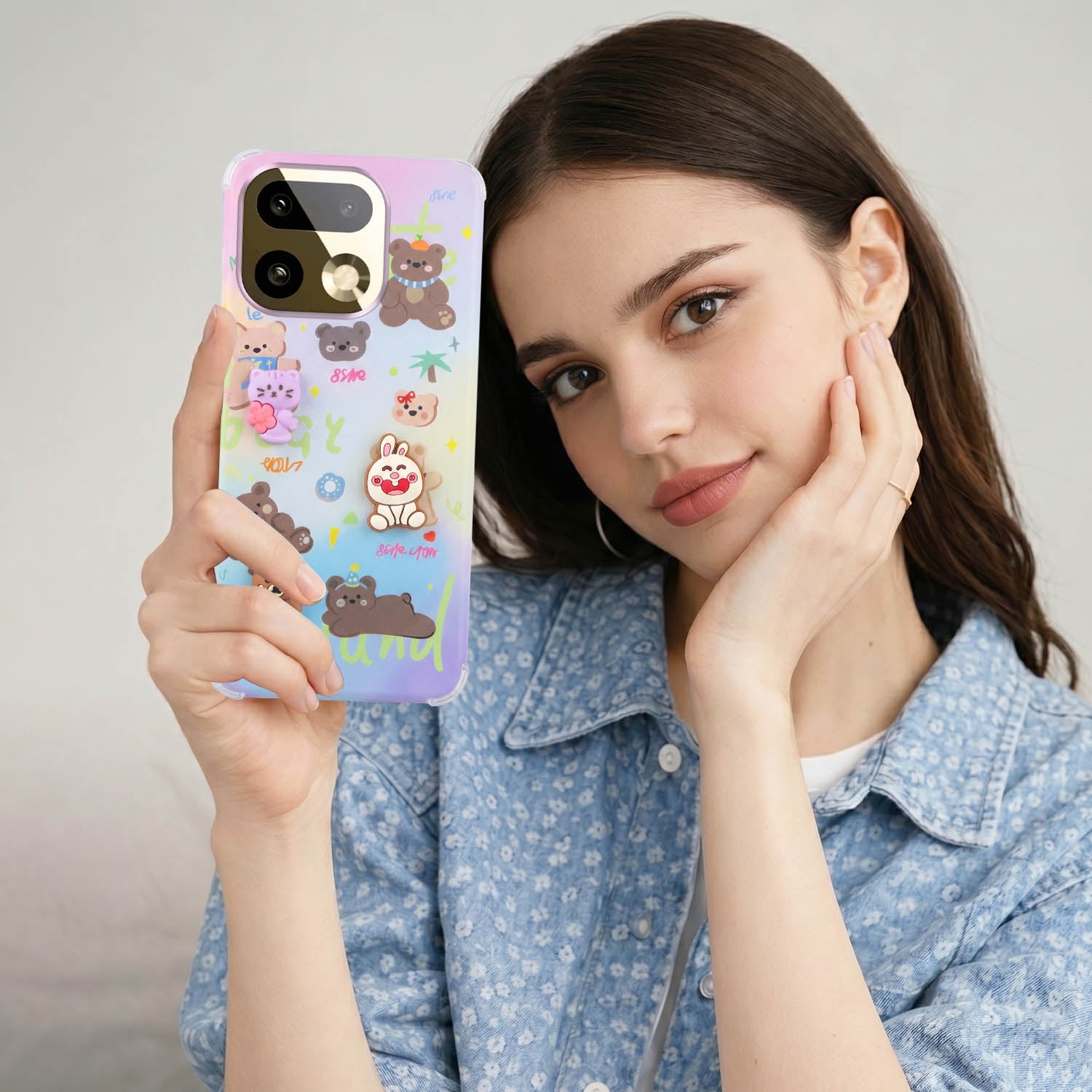 For Realme 16 Pro Plus 5G Back Cover Case (3D Cute Cartoons | Hard Back Side Soft | Matte Premium Finish | HD Printing)