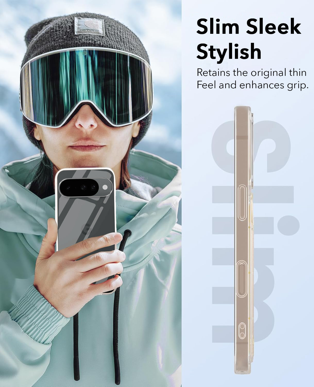 For Google Pixel 10 Back Cover Case (Sleek Hard Crystal | Shockproof and Camera Protection)